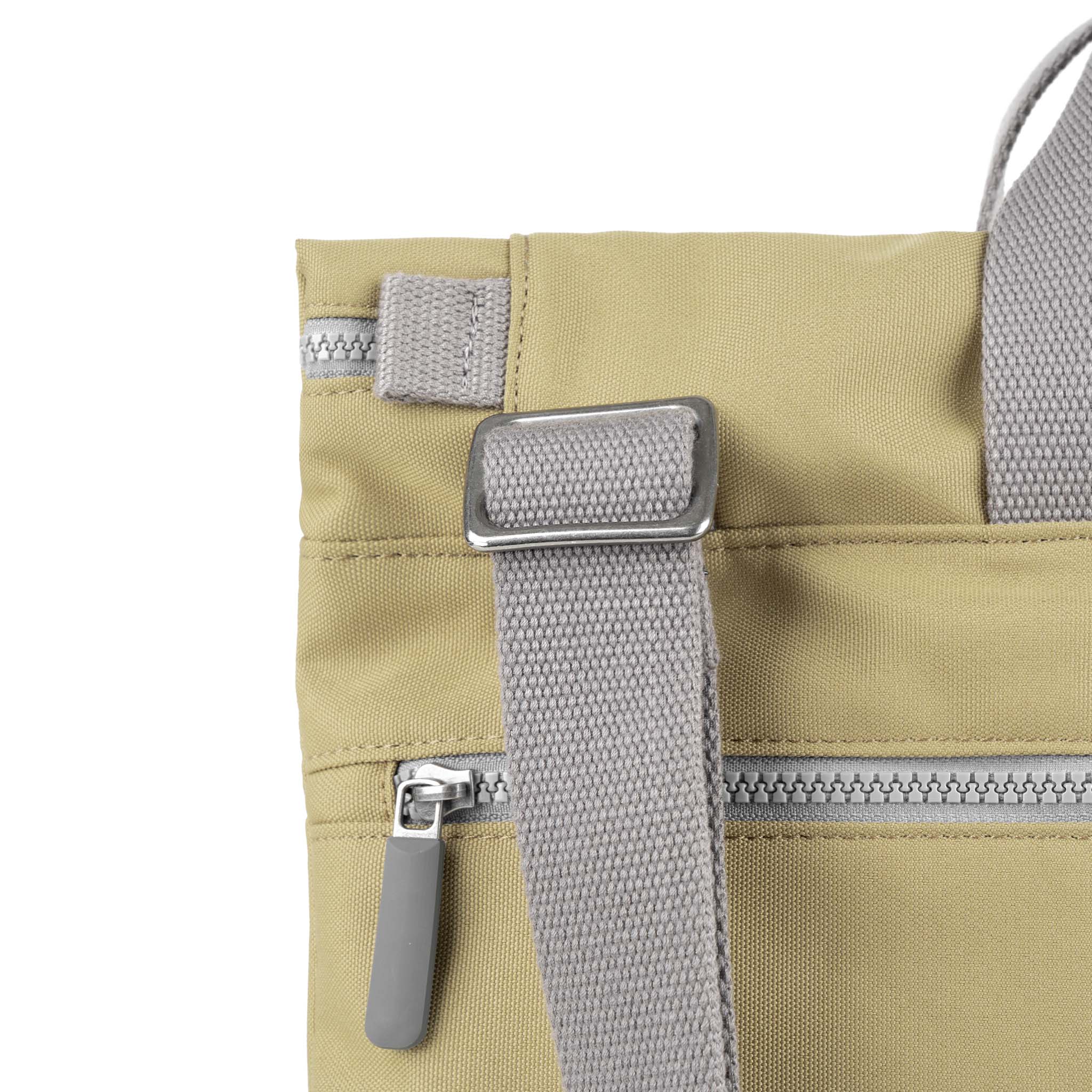 Roka London Blackfriars Messenger Bag, Khaki (Recycled Canvas) - Image 4