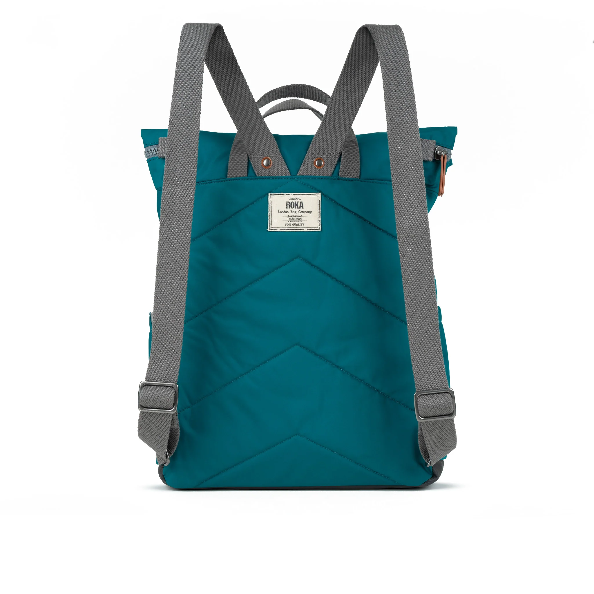 Roka London Canfield B  Nylon Rucksack, Marine - Image 3