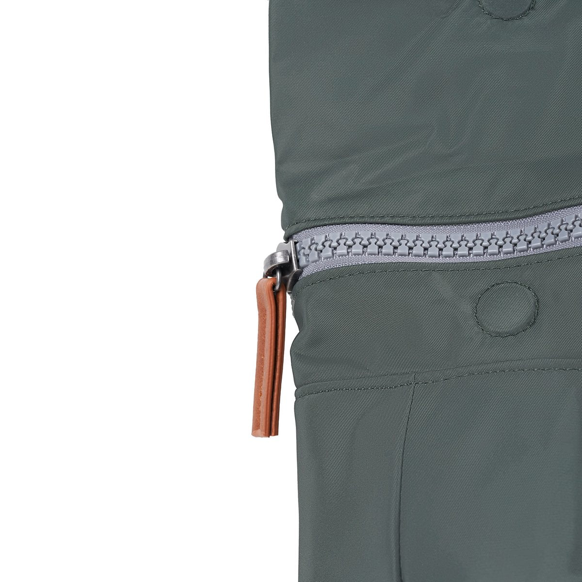 Roka London Canfield B Sustainable Nylon Rucksack, Thyme - Image 4