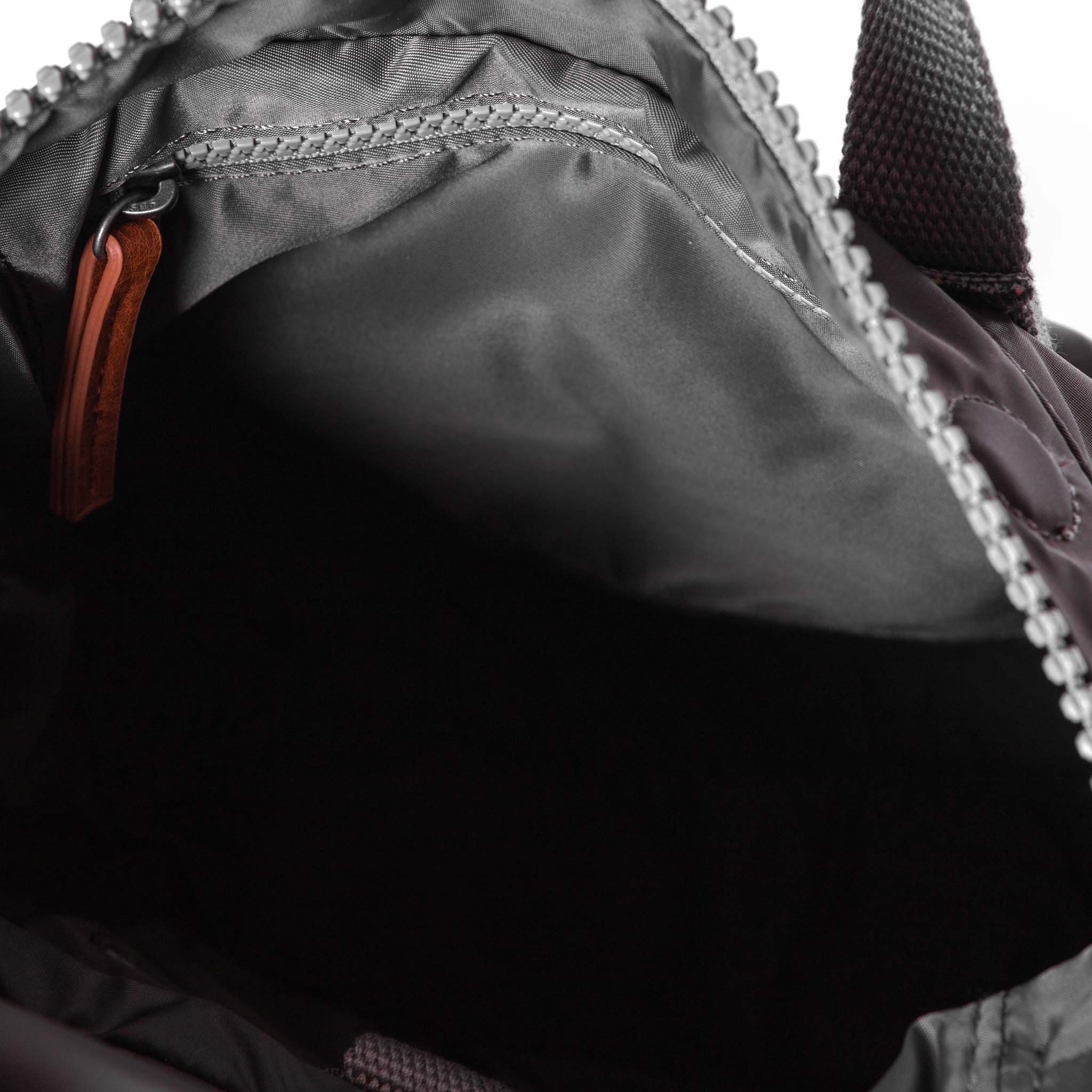 Roka London Canfield B Sustainable Nylon Rucksack, Graphite - Image 5