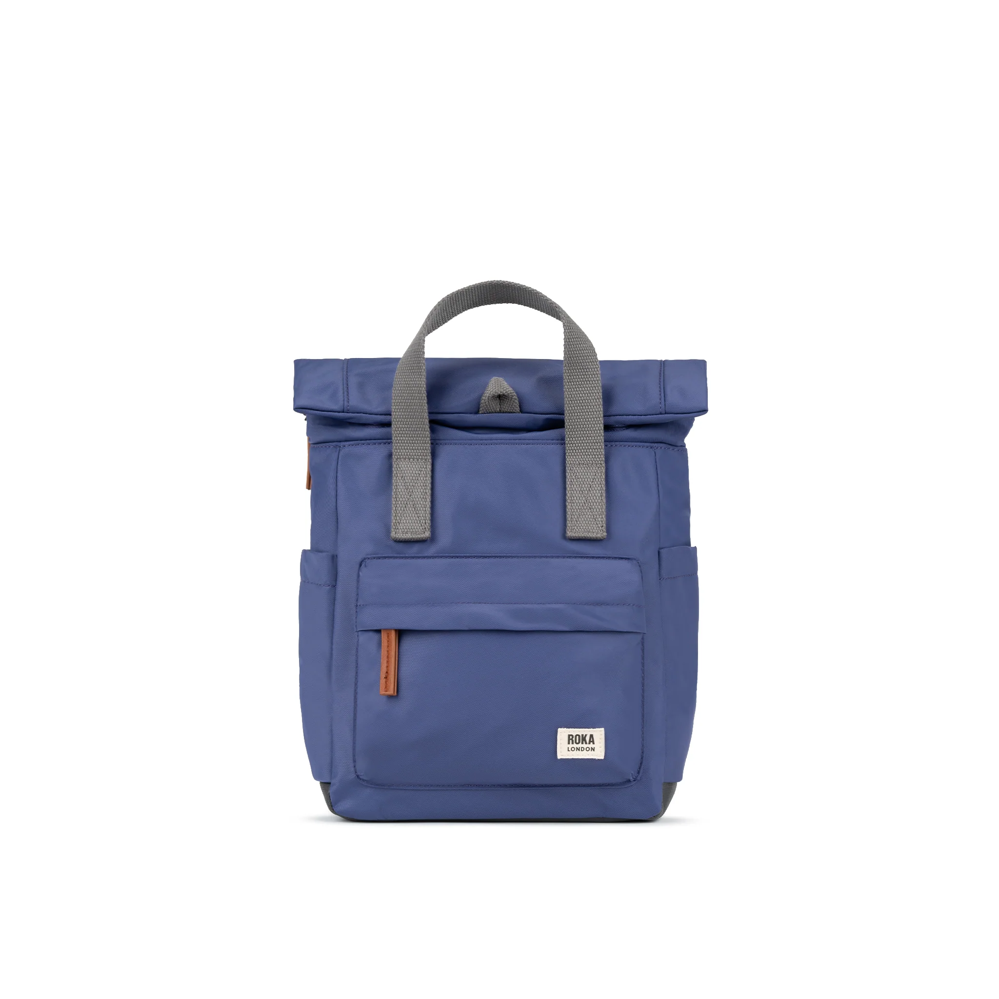 Roka London Canfield B Sustainable Nylon Rucksack, Indigo - Image 8