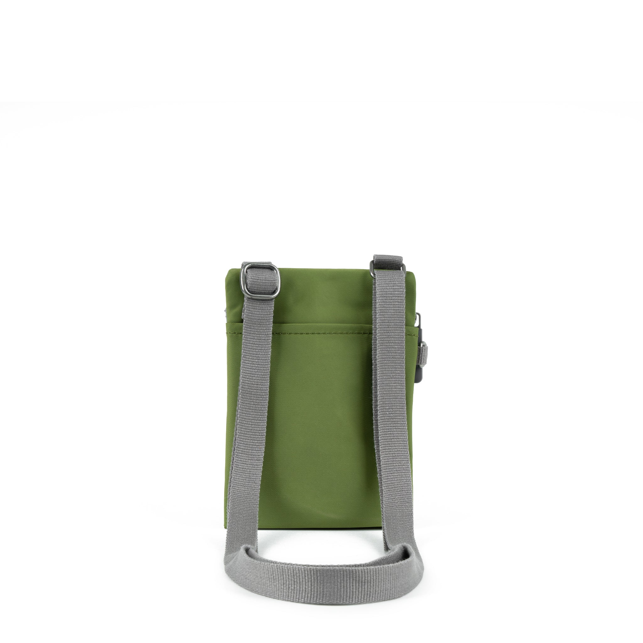 Roka London Chelsea Crossbody Phone Bag, Avocado (Recycled Nylon) - Image 3