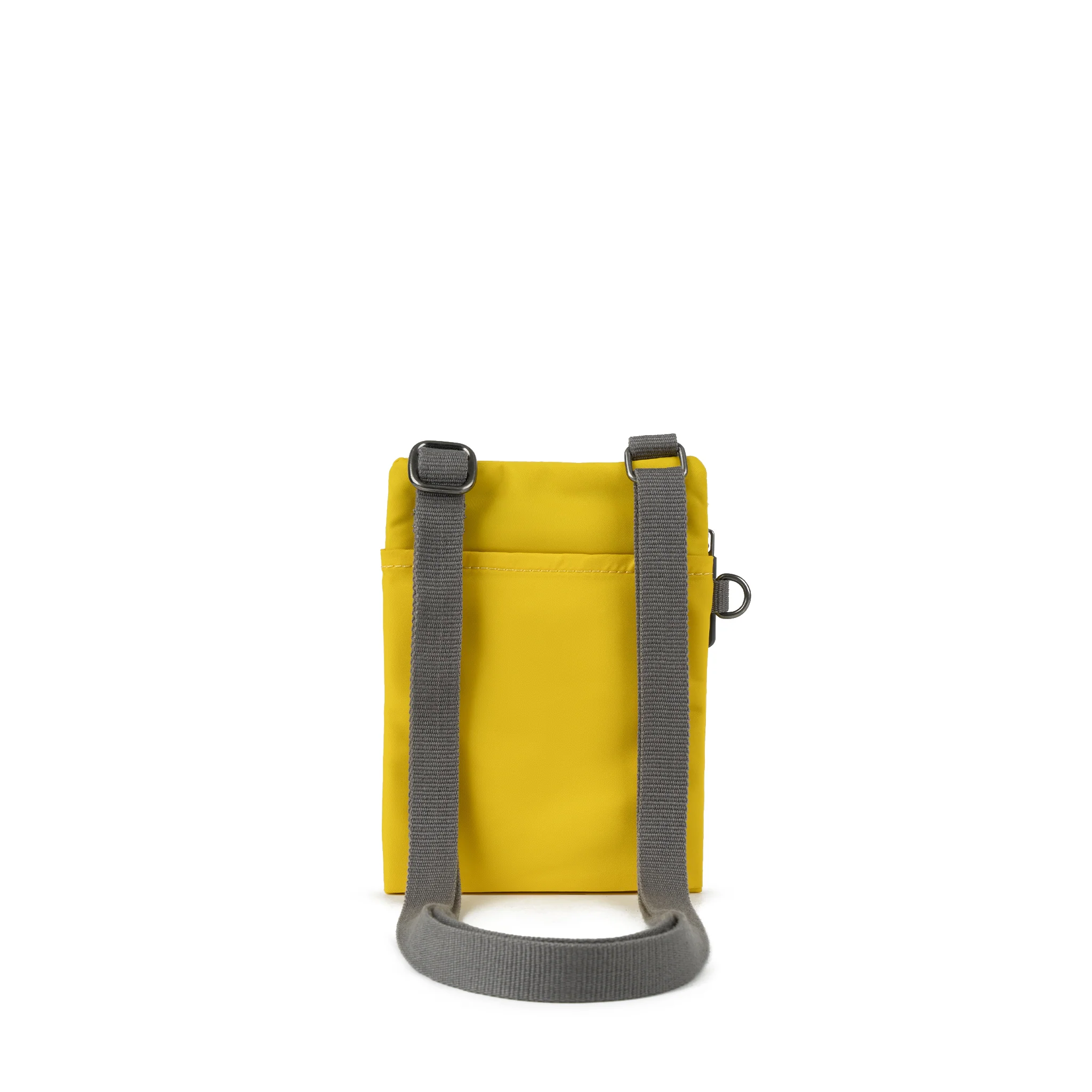 Roka London Chelsea Crossbody Phone Bag, Mustard (Recycled Nylon) - Image 3