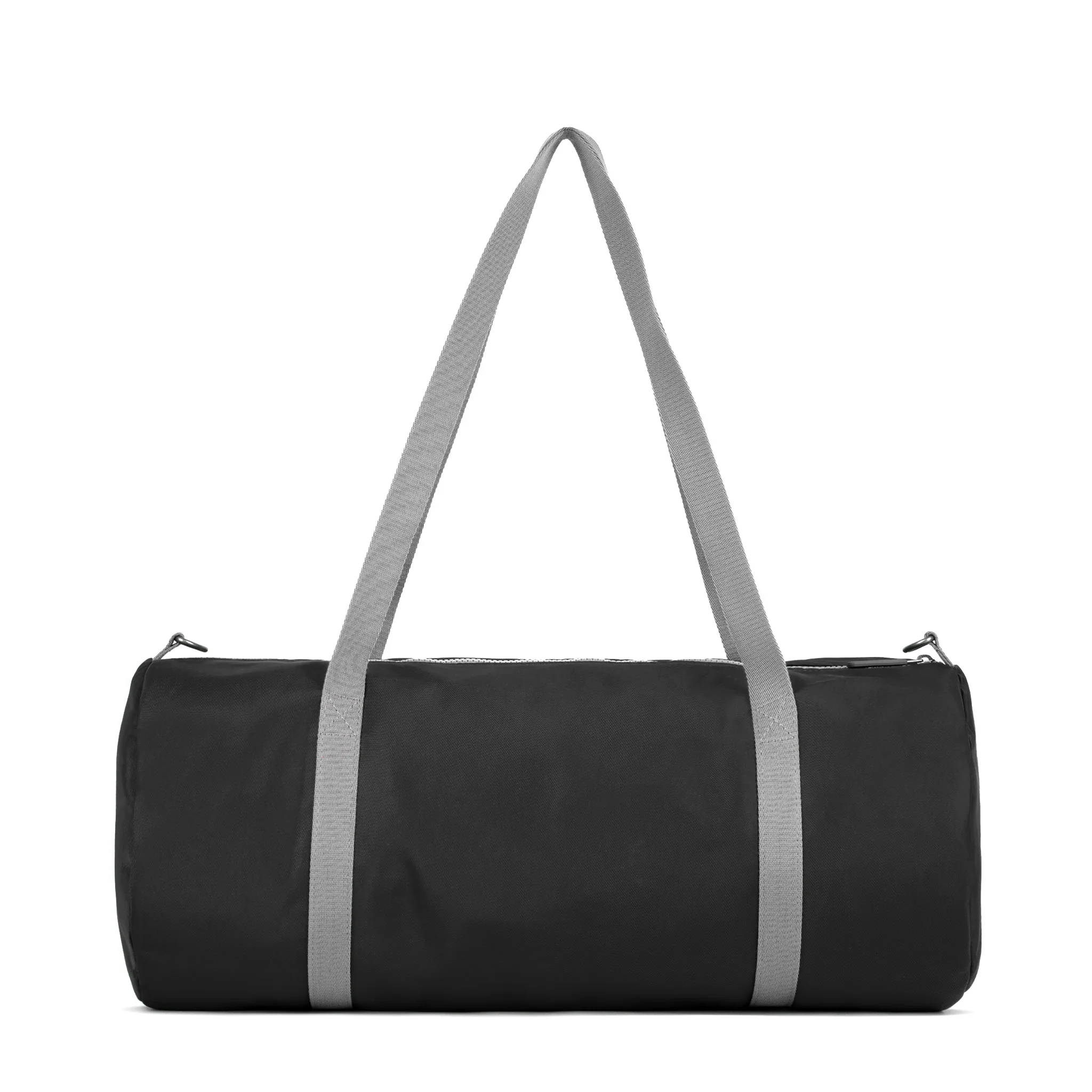 Roka London City Barrel Bag, Black (Recycled Nylon) - Image 3