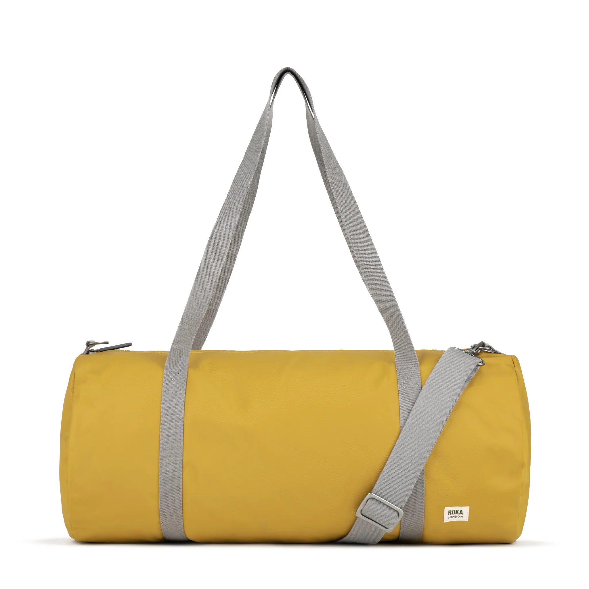 Roka London City Barrel Bag, Corn (Recycled Nylon)