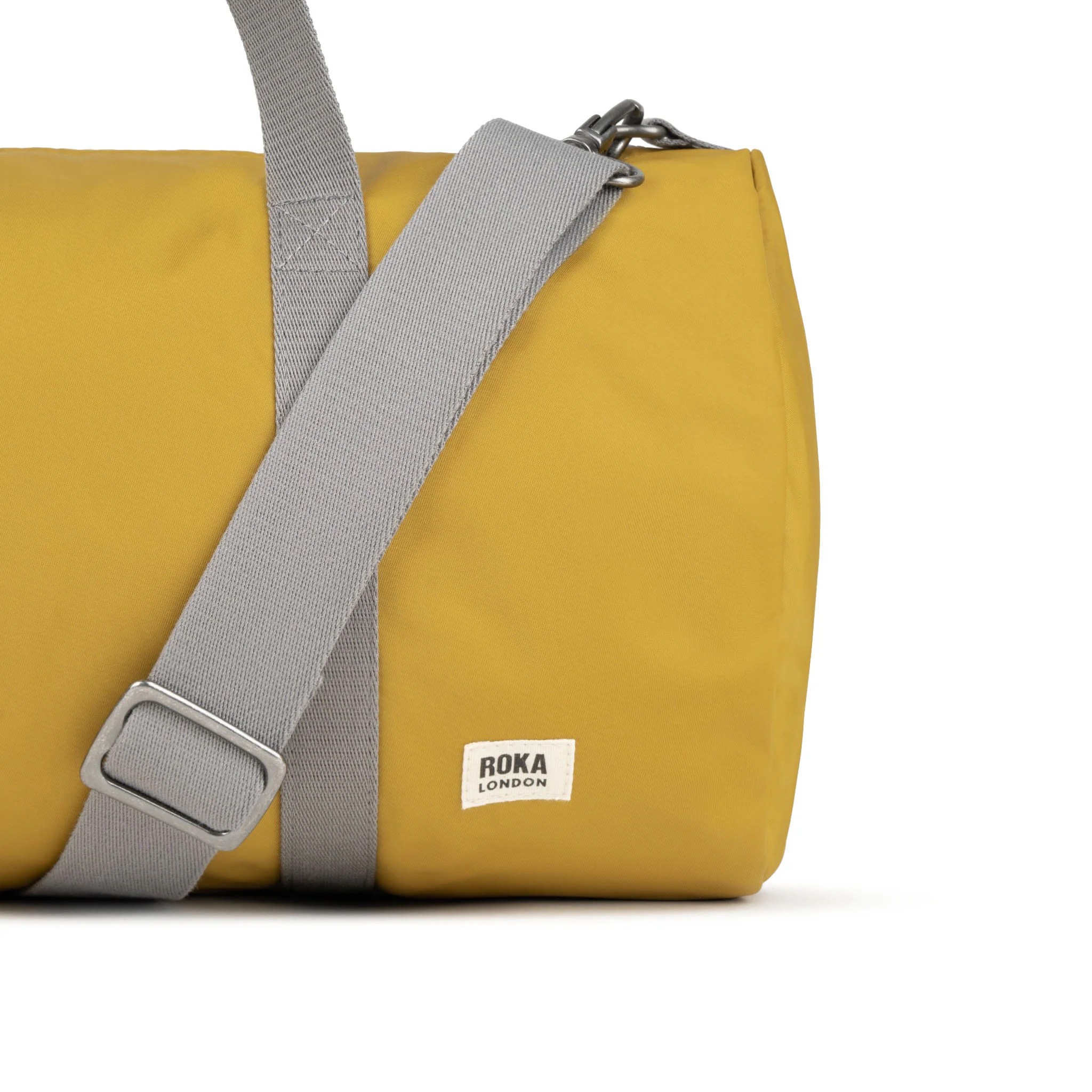 Roka London City Barrel Bag, Corn (Recycled Nylon) - Image 4