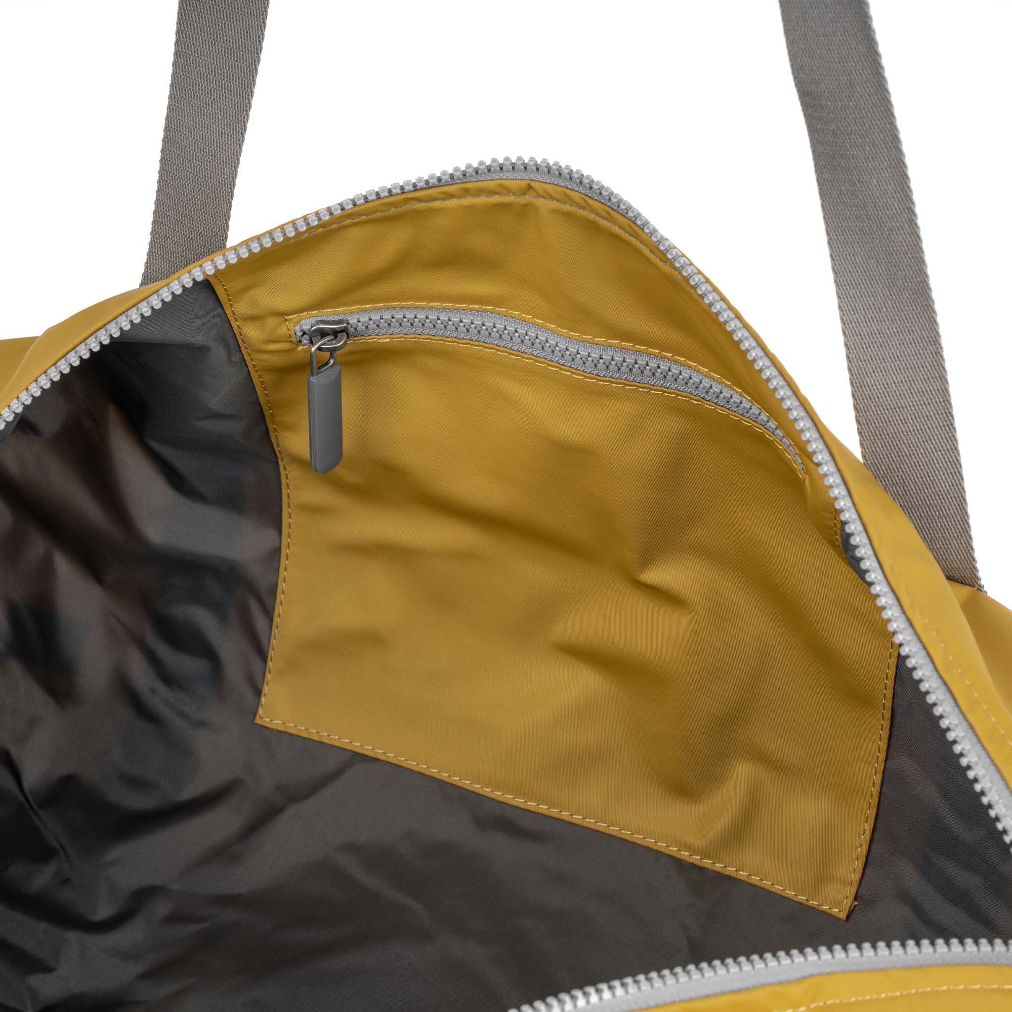 Roka London City Barrel Bag, Corn (Recycled Nylon) - Image 6