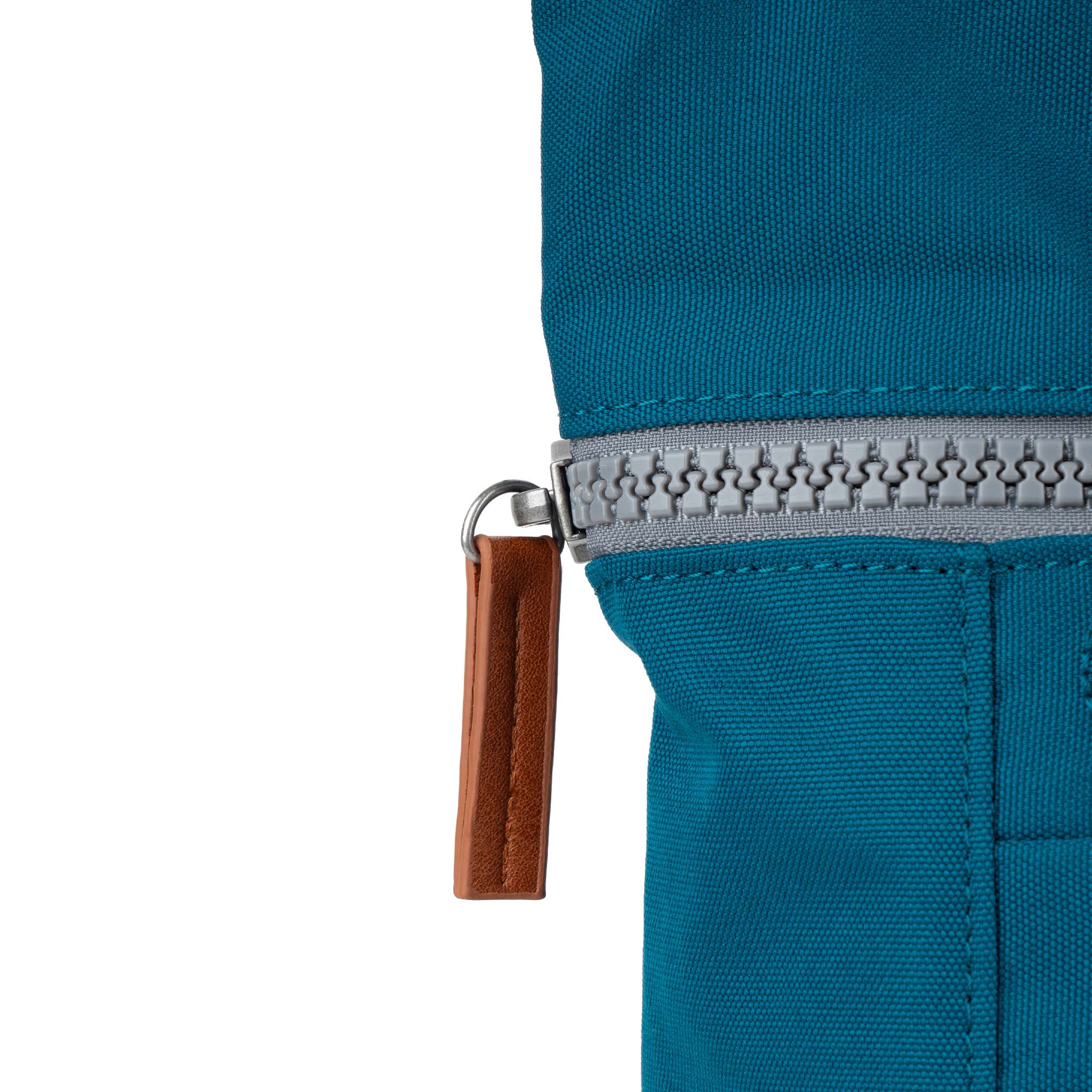 Roka London Finchley Small Sustainable Canvas Rucksack, Sapphire - Image 4