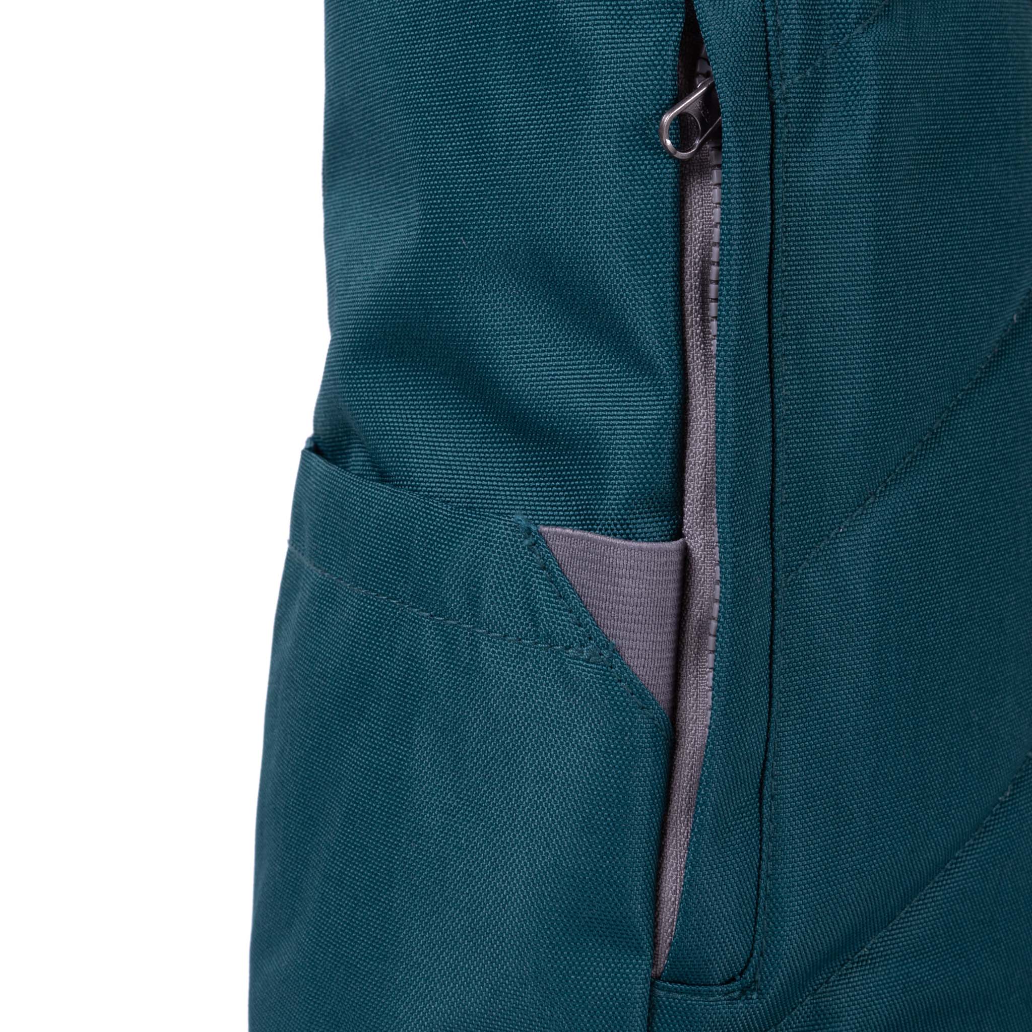 Roka London Finchley Sustainable Canvas Rucksack, Teal - Image 5