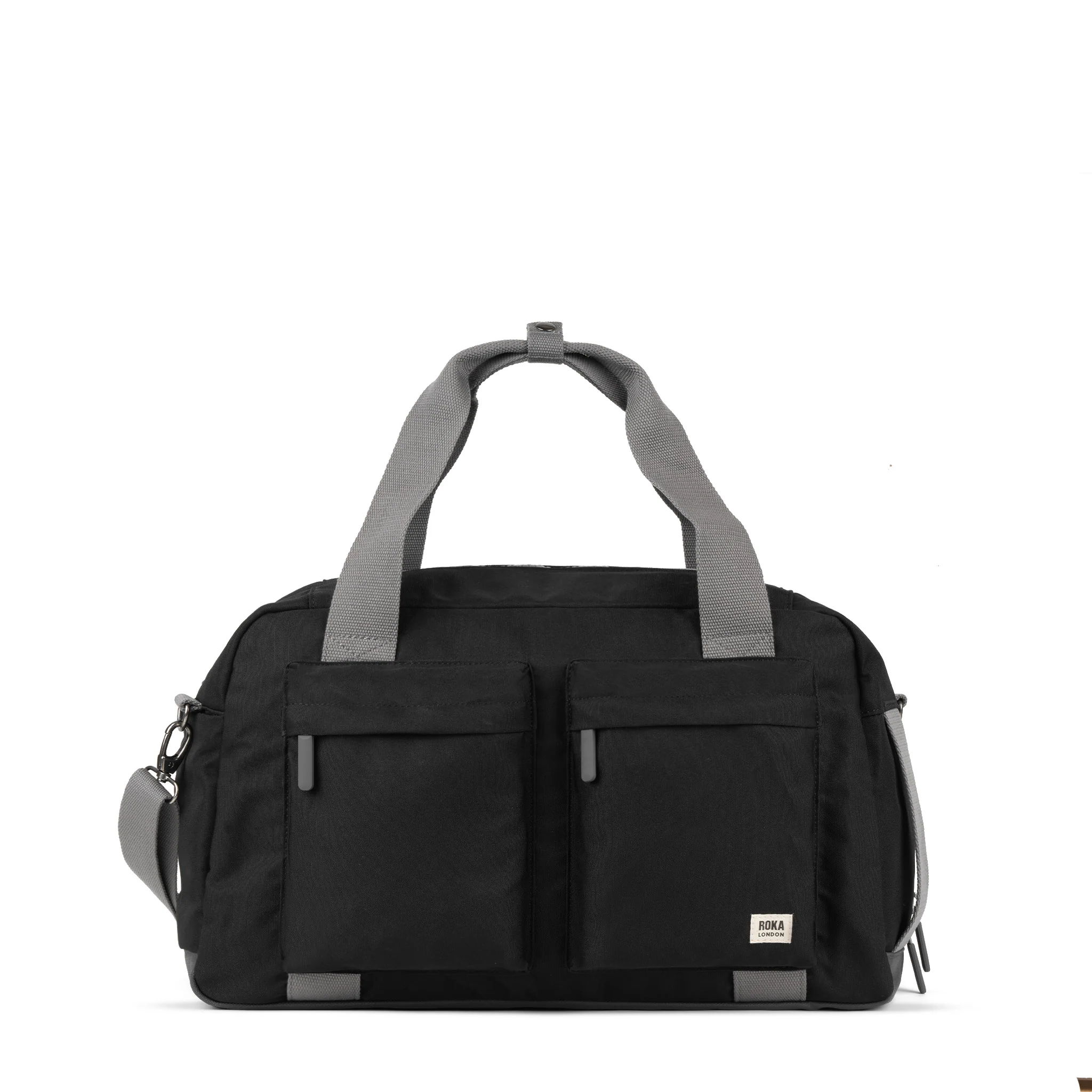 Roka London Gatwick Duffel Bag, Ash (Recycled Canvas) - Image 16