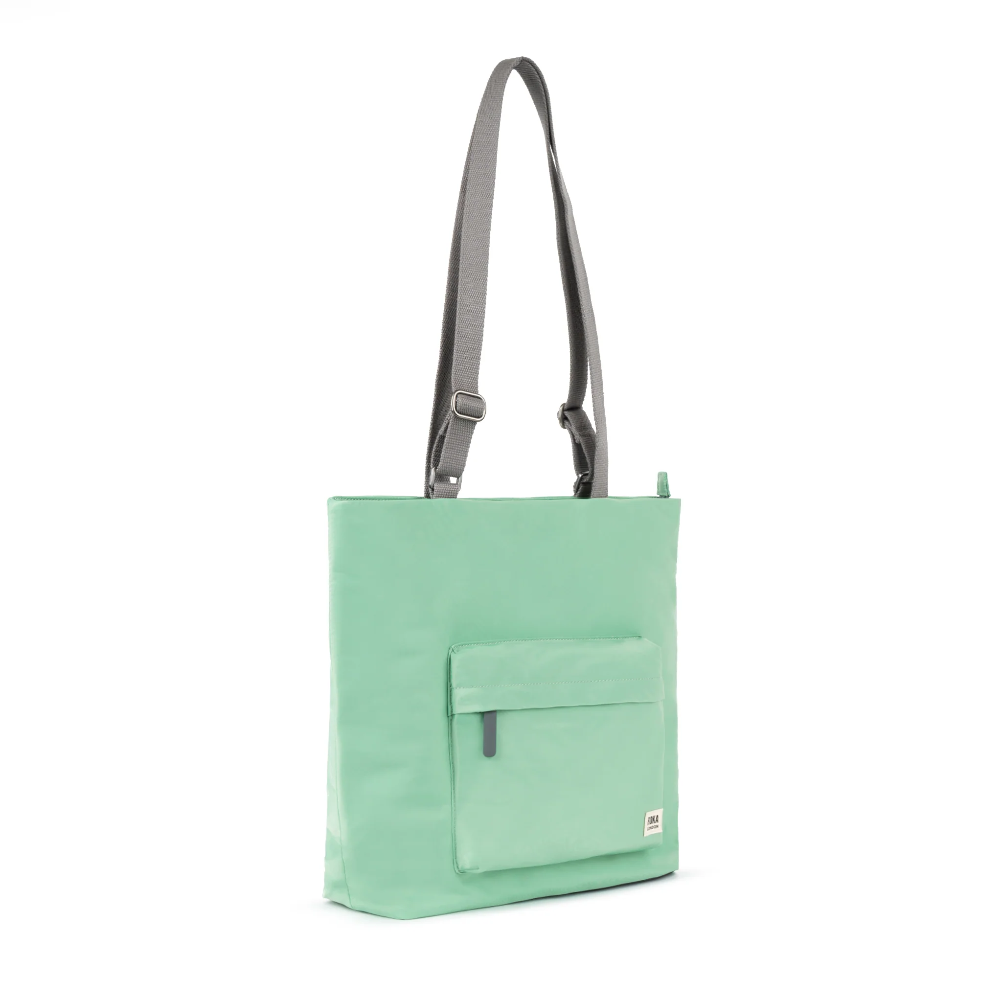 Roka London Trafalgar B Tote Bag, Matcha  (Recycled Nylon ) - Image 2