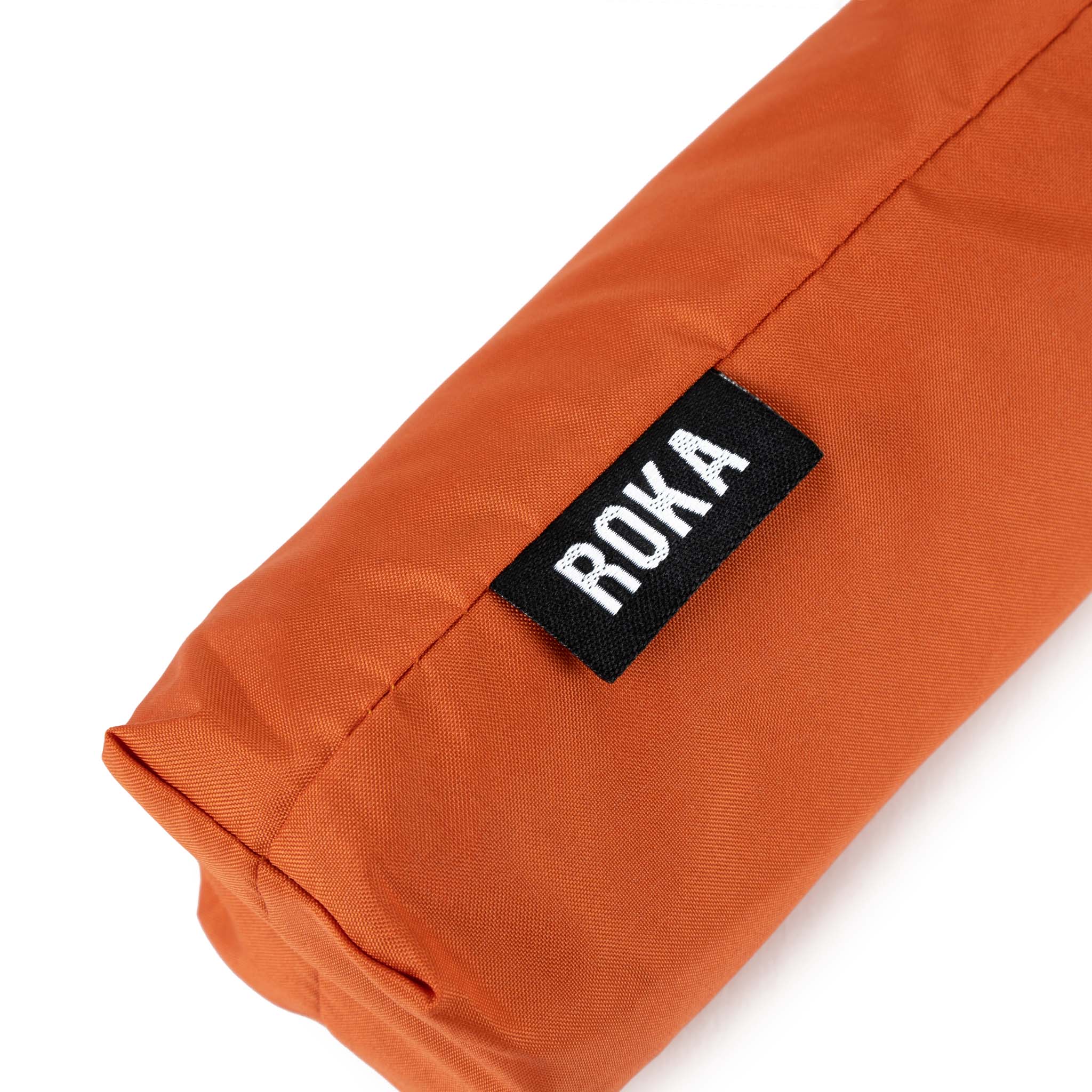 Roka London Waterloo Sustainable Umbrella, Burnt Orange - Image 5