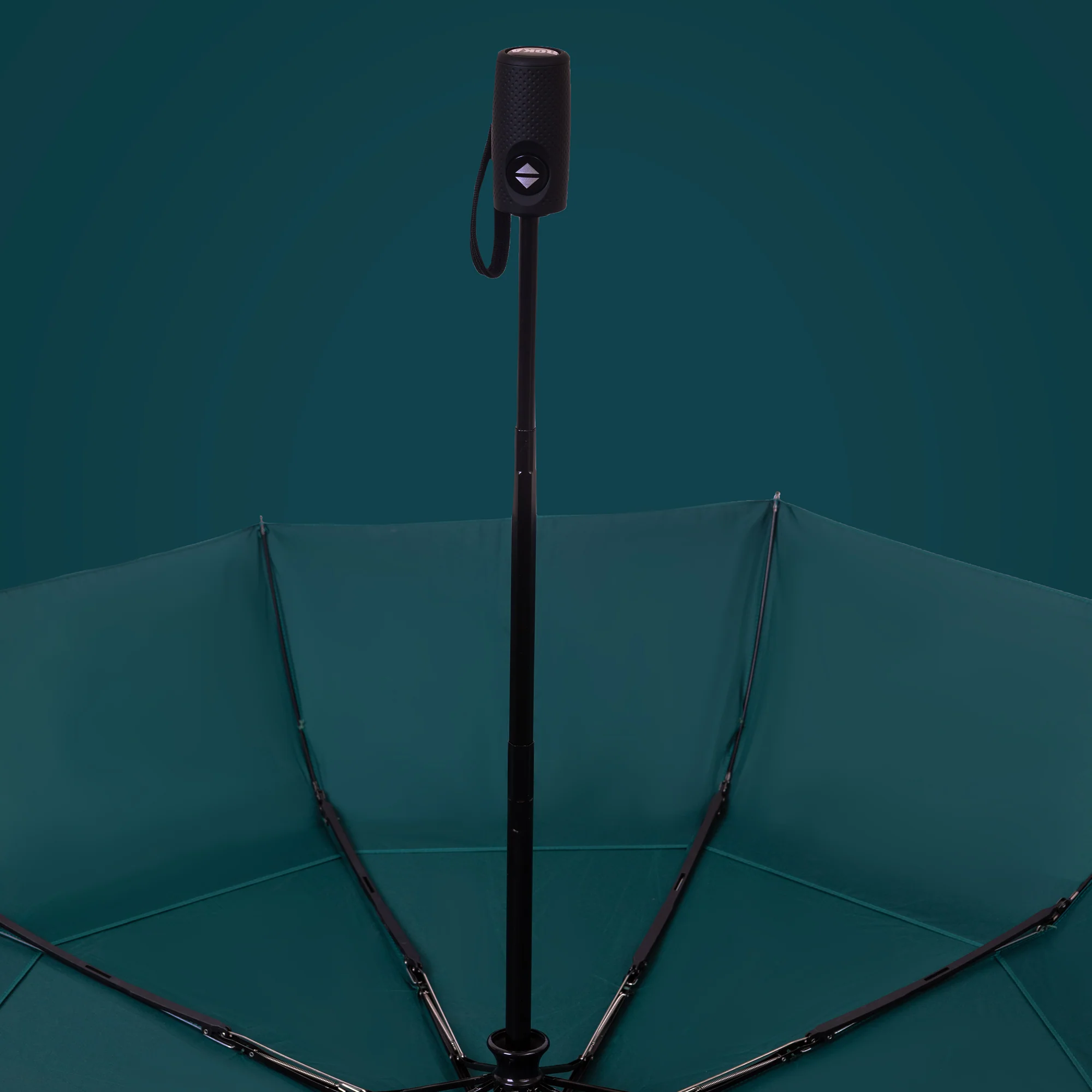Roka London Waterloo Sustainable Umbrella, Teal - Image 10