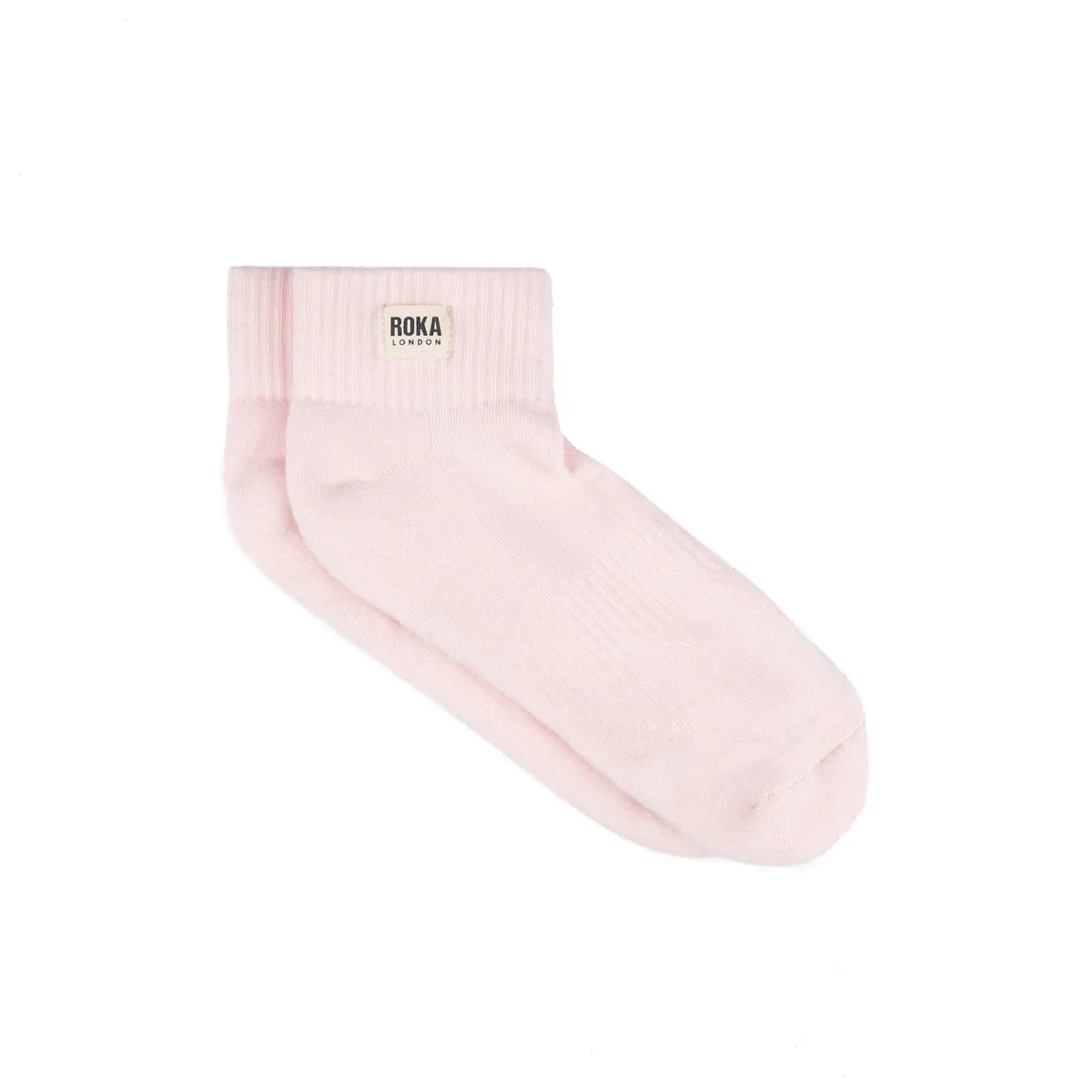 Roka London Wembley Organic Cotton Ankle Socks, Transcendent Pink