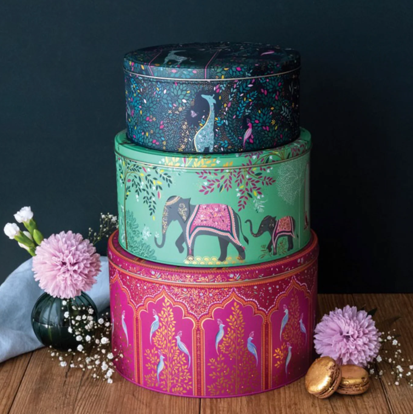 Sara Miller Round Cake Tins, India ( Set Of 3 ) - Image 2