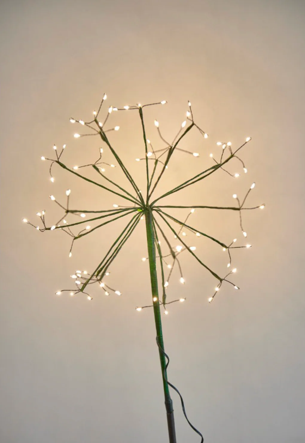 Solar Powered LED Dandelion Light, Green - Image 6