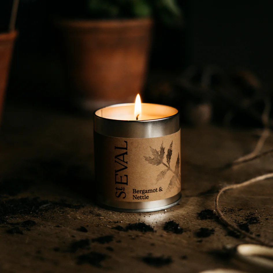 St Eval Bergamot & Nettle Scented Tin Candle - Image 5