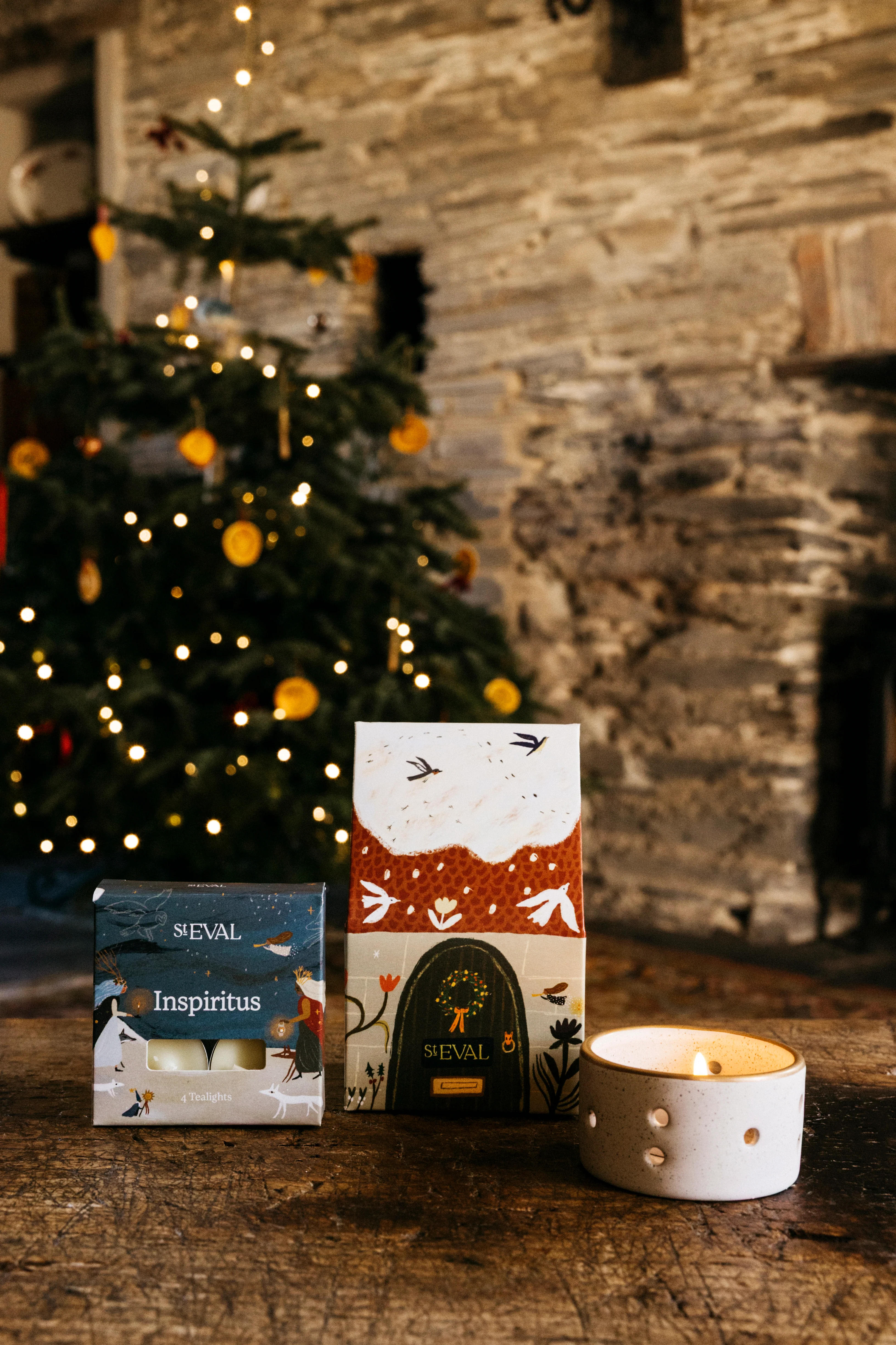 St Eval Christmas Cottage Scented Tealight Gift Pack, Inspiritus - Image 5
