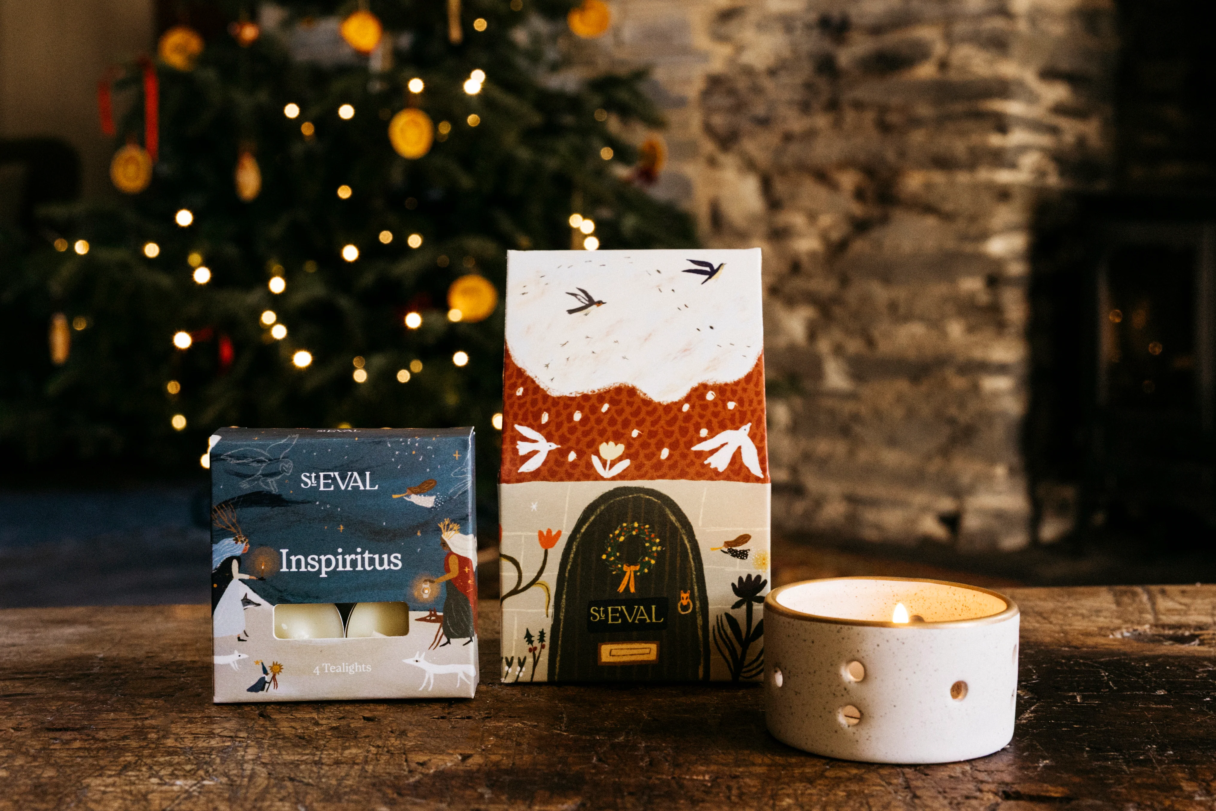 St Eval Christmas Cottage Scented Tealight Gift Pack, Inspiritus - Image 6