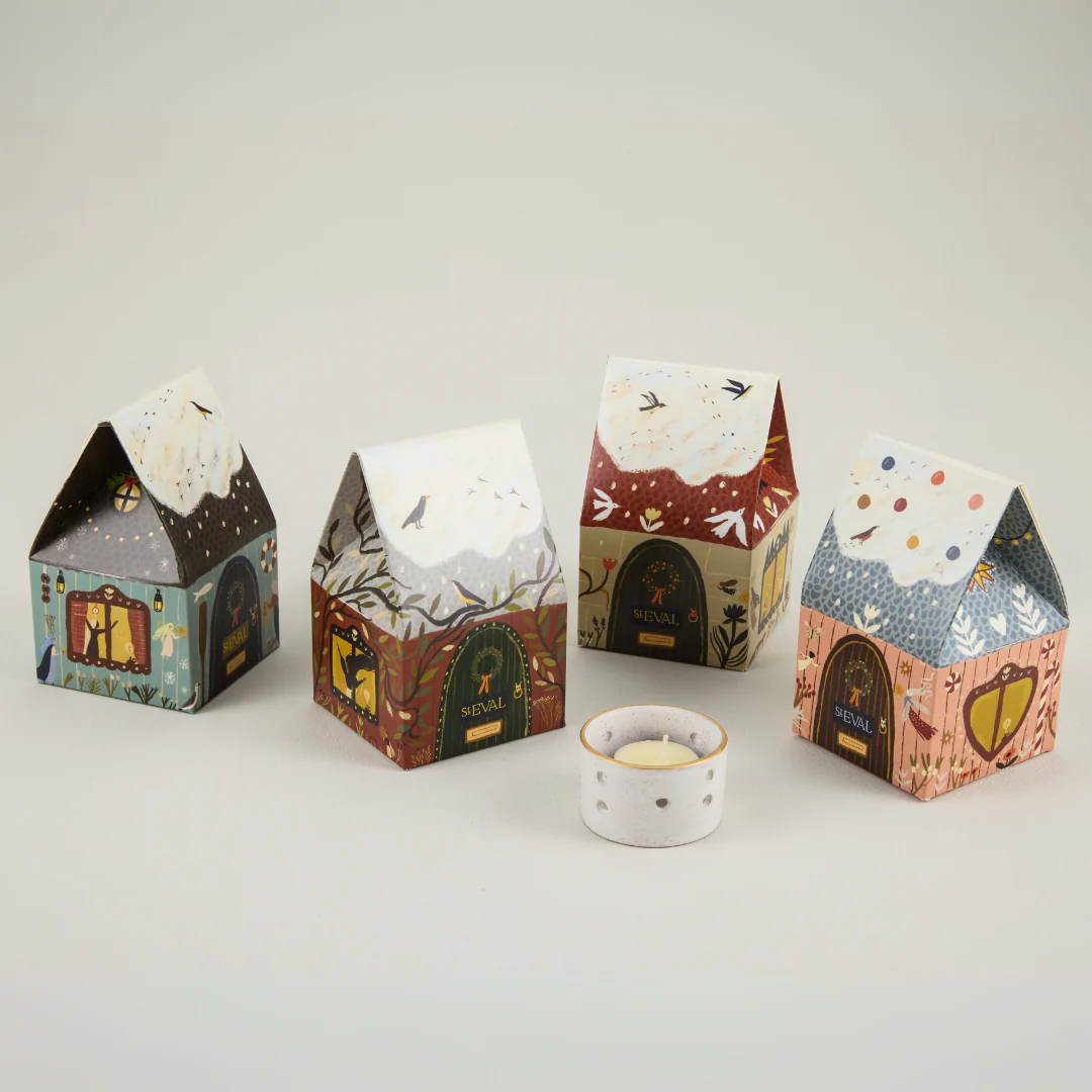 St Eval Christmas Cottage Scented Tealight Gift Pack, Orange & Cinnamon - Image 7