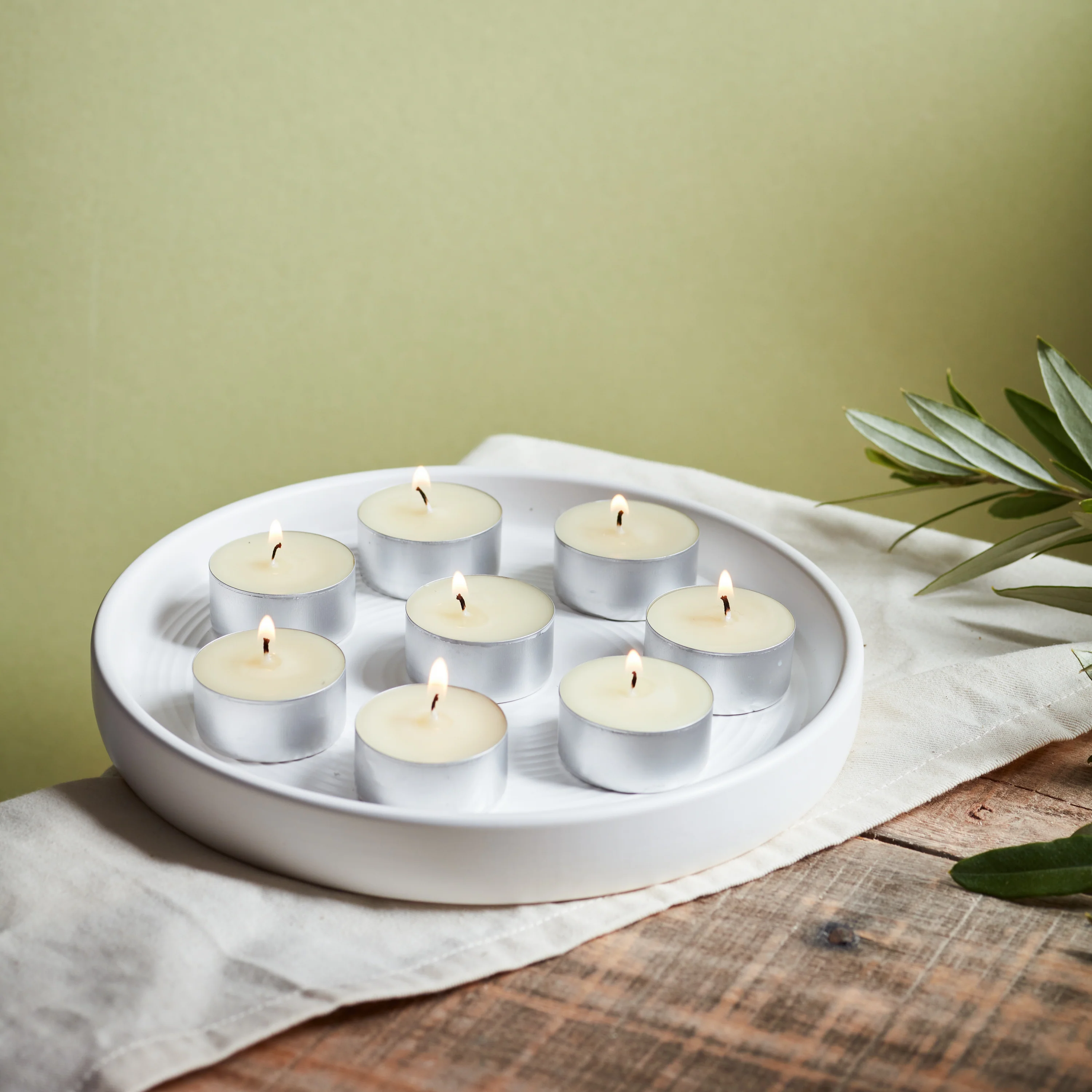 St Eval Fig Tree Scented Tealights, (Set Of 9) - Image 7
