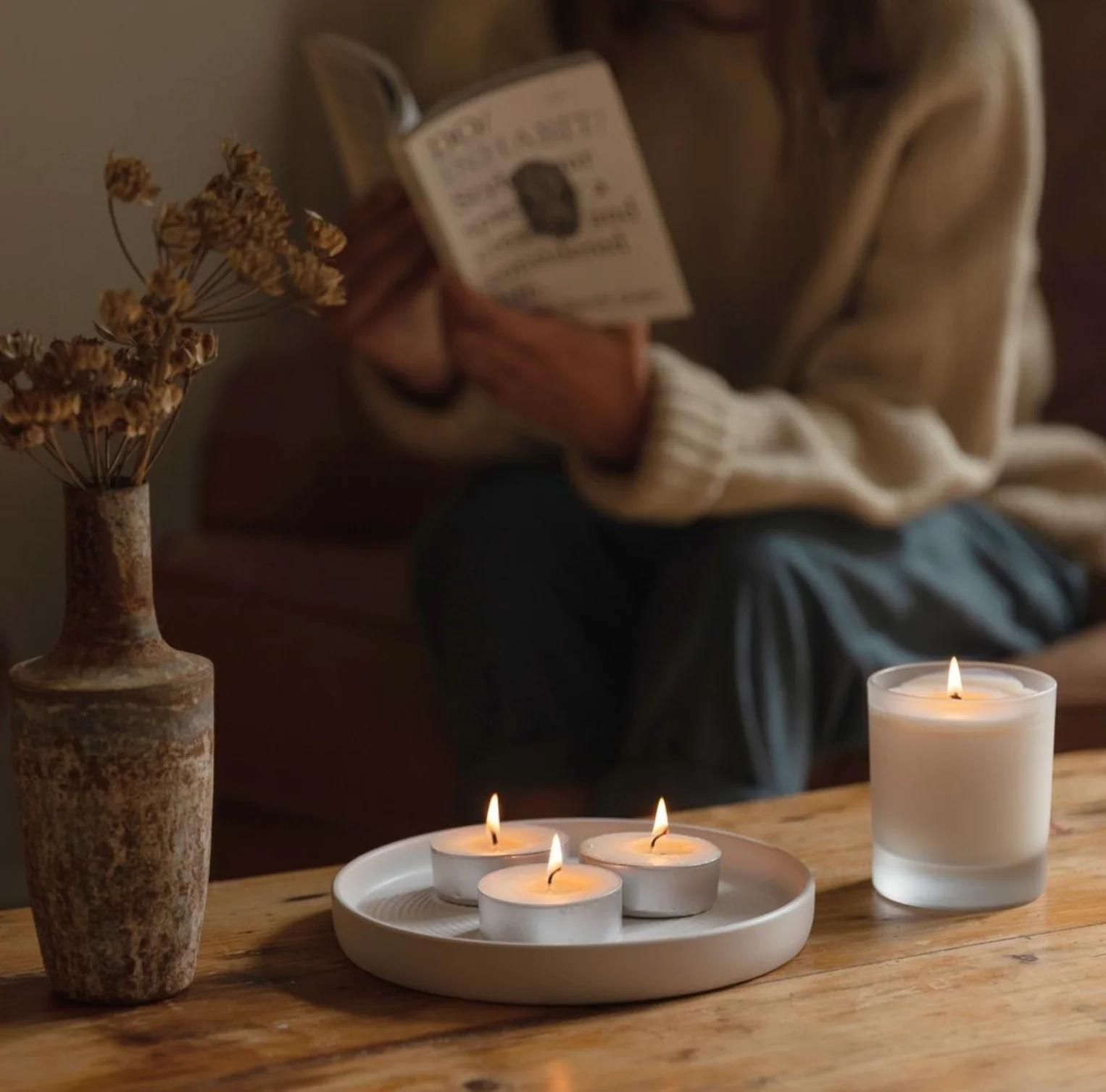 St Eval Fig Tree Scented Tealights, (Set Of 9) - Image 9