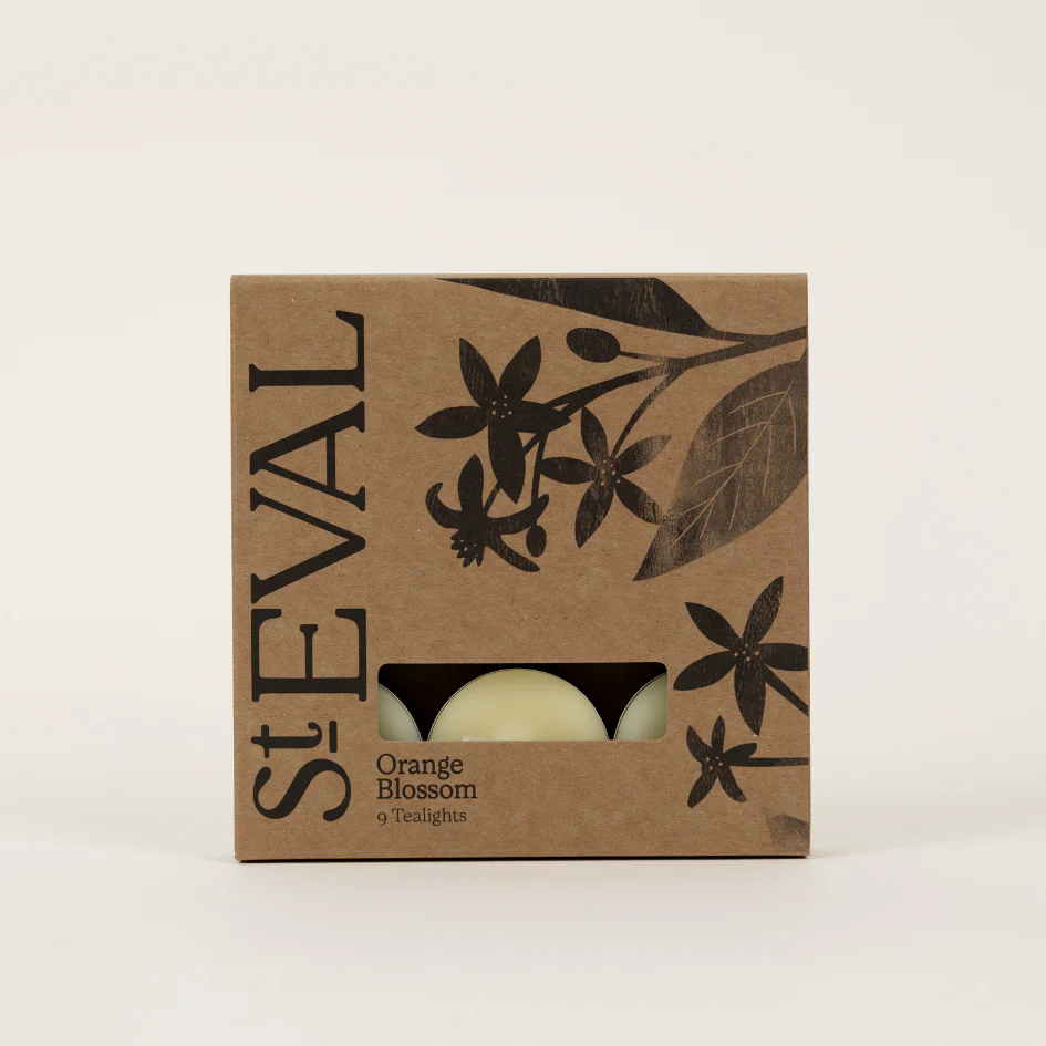 St Eval Orange Blossom Scented Tealights, (Set Of 9)