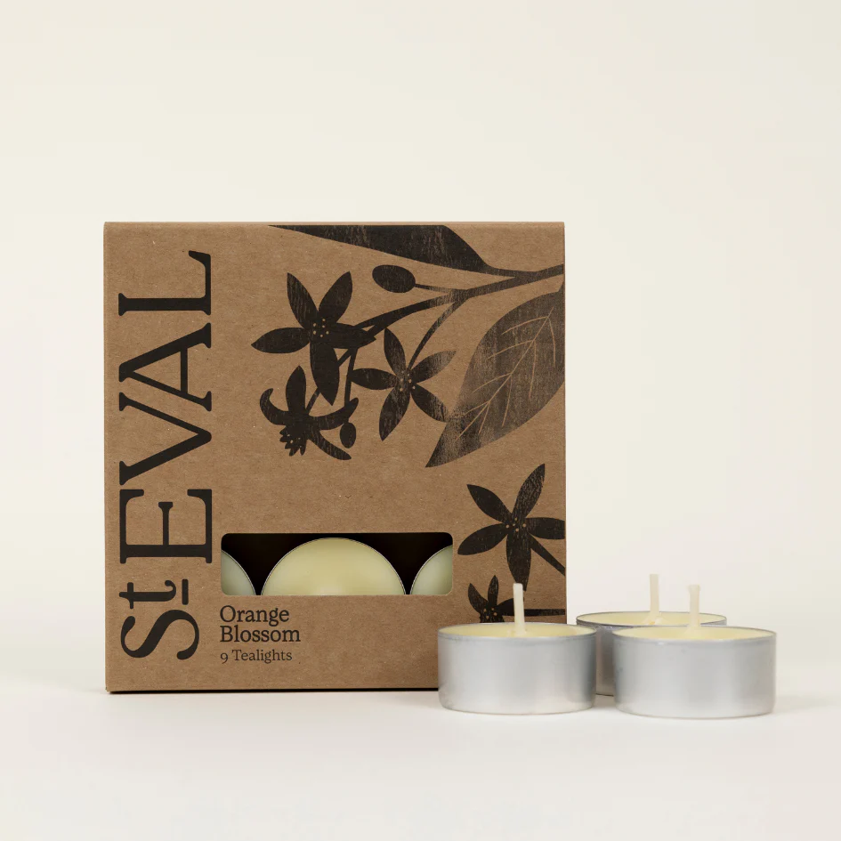 St Eval Orange Blossom Scented Tealights, (Set Of 9) - Image 2