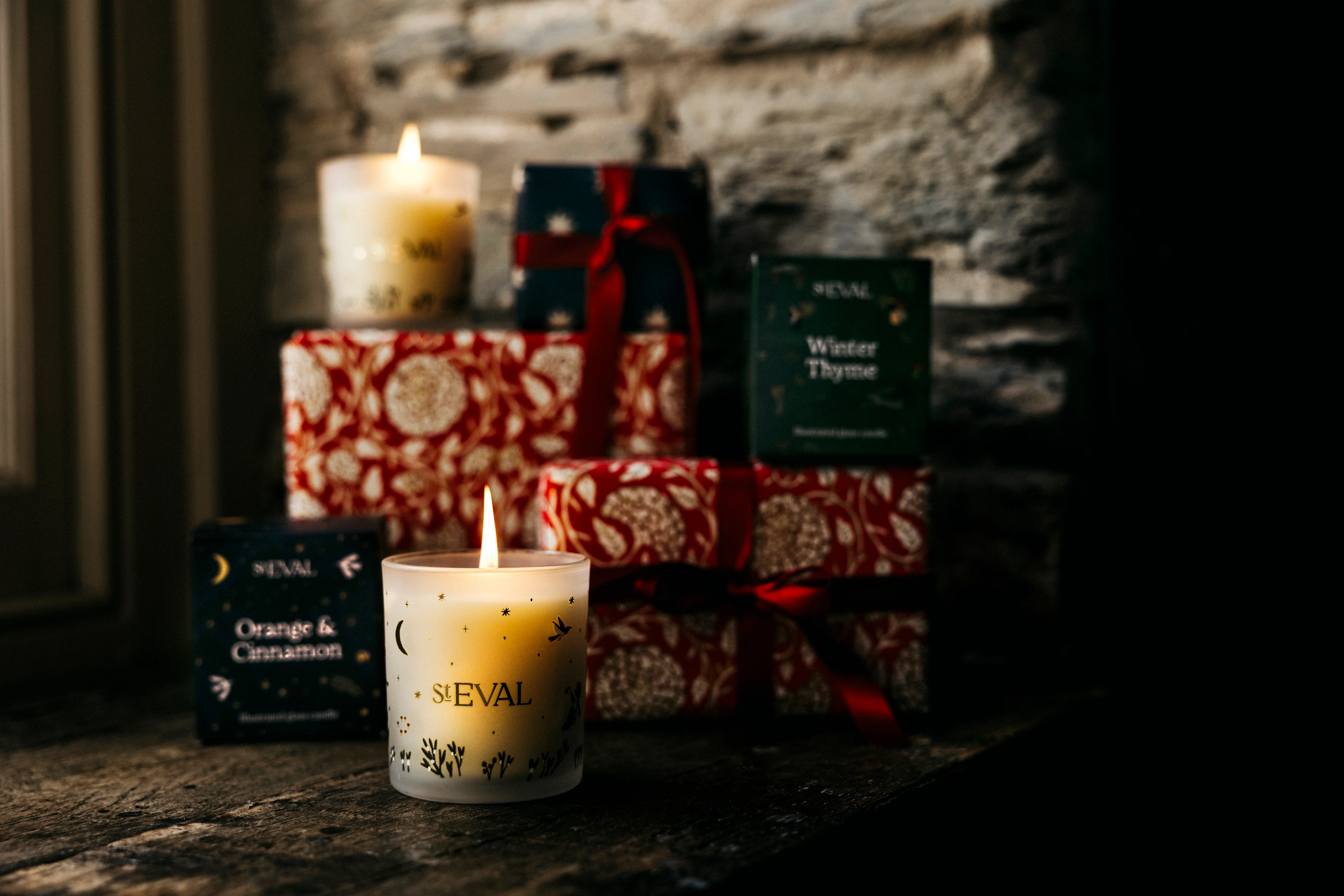 St Eval Orange & Cinnamon Scented Candle, Wonderland Glass - Image 7