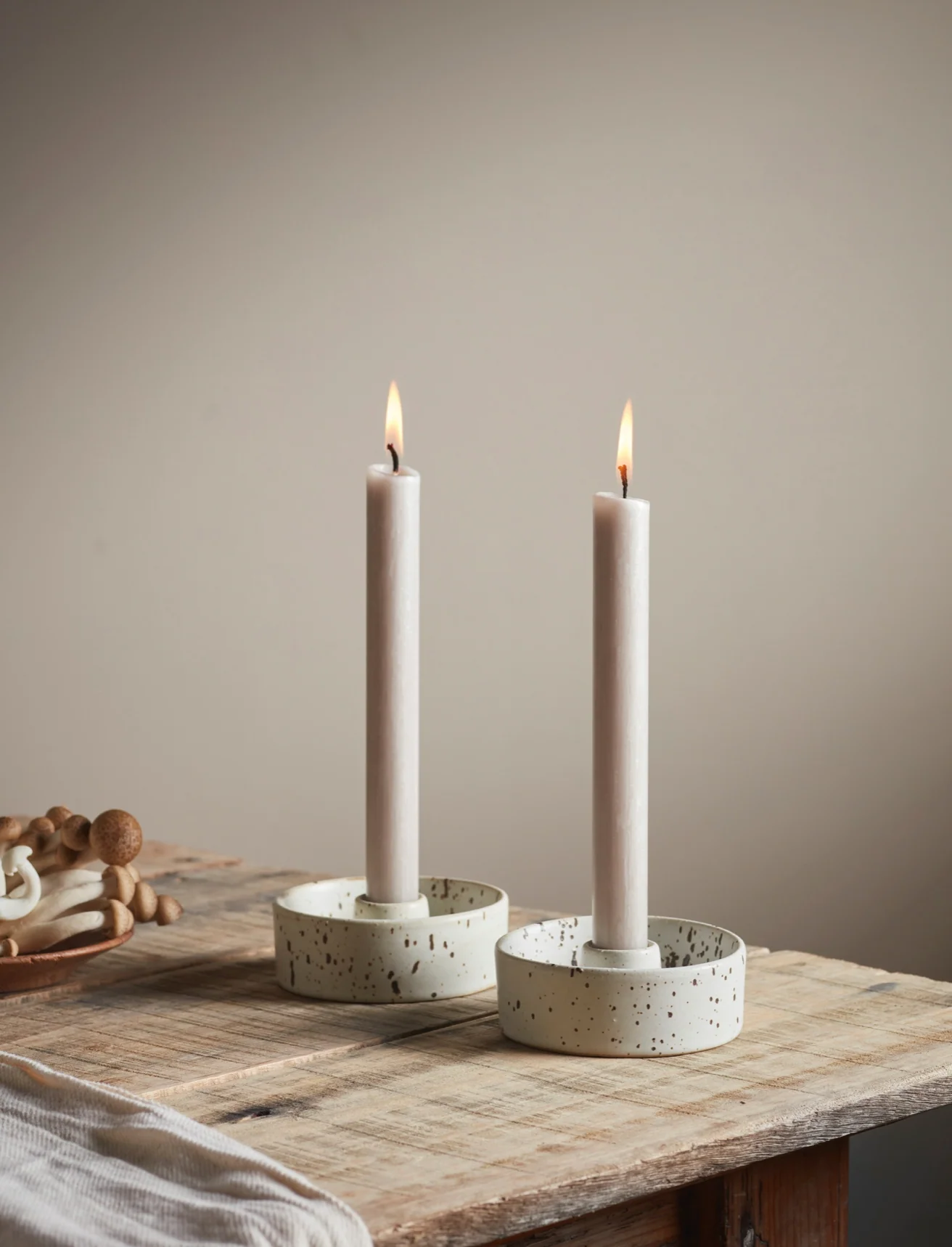 St Eval Unscented Dinner Candle, Mushroom  (Pack Of 6) - Image 5