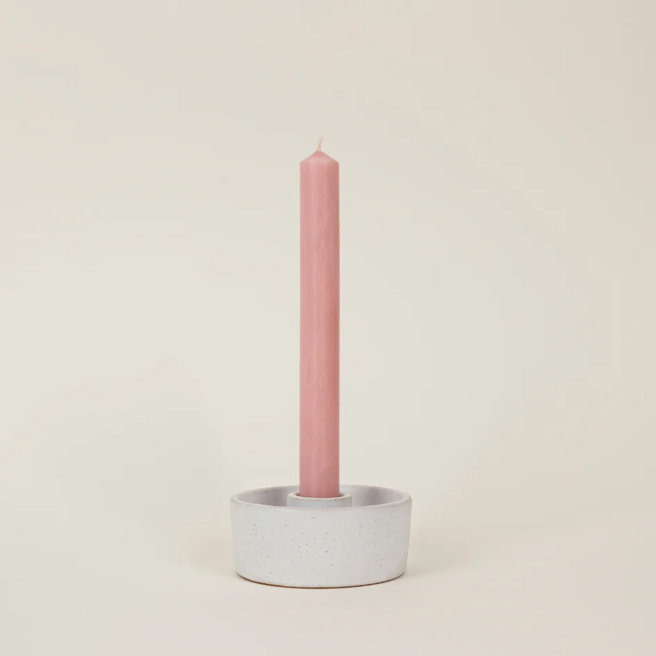 St Eval Unscented Dinner Candle, Rose Quartz (Pack Of 6) - Image 2