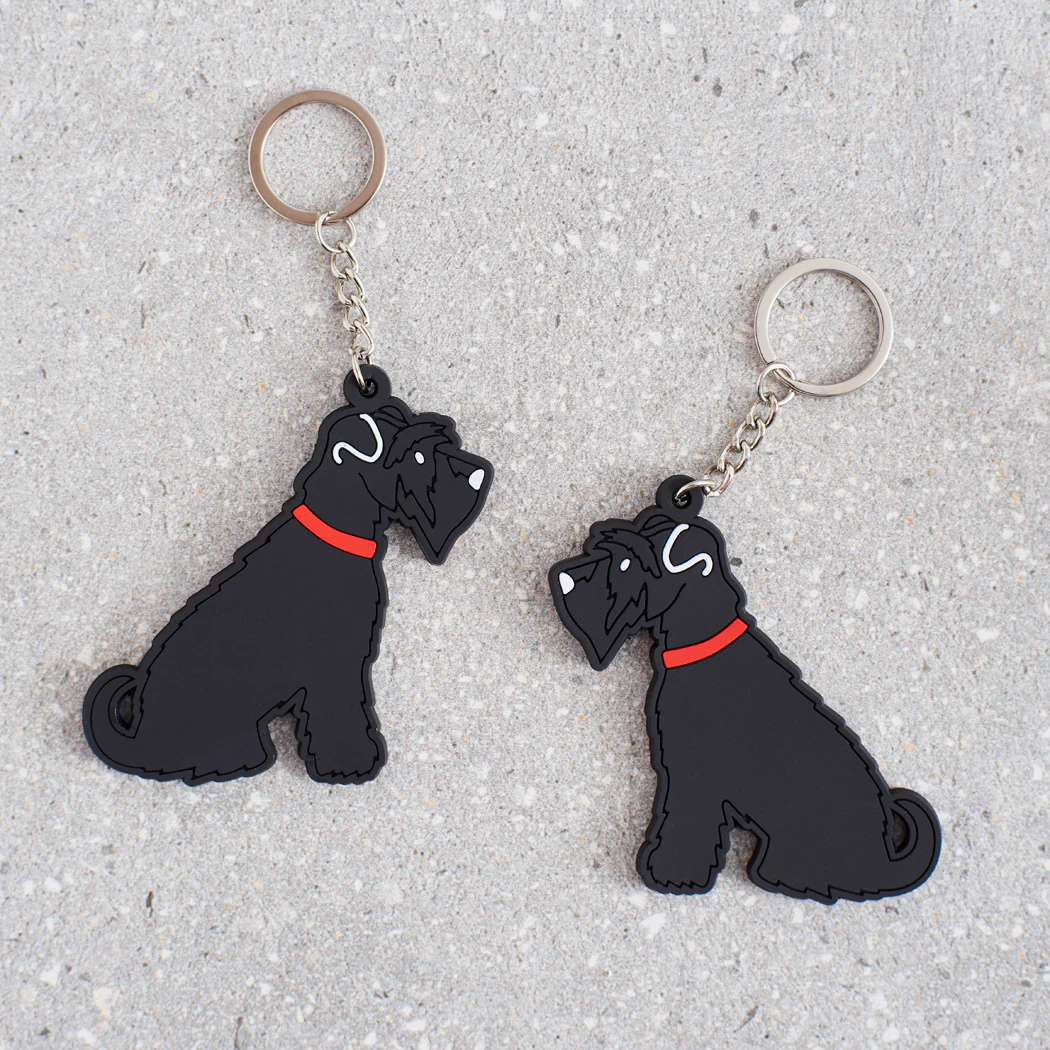 Sweet William Black Schnauzer Keyring - Image 2