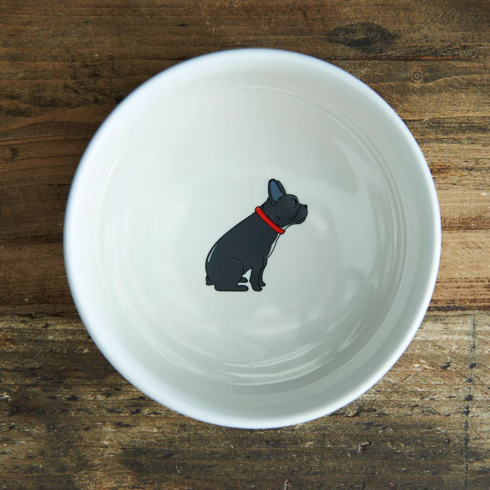 Sweet William Ceramic Dog Bowl,French Bulldog - Image 2