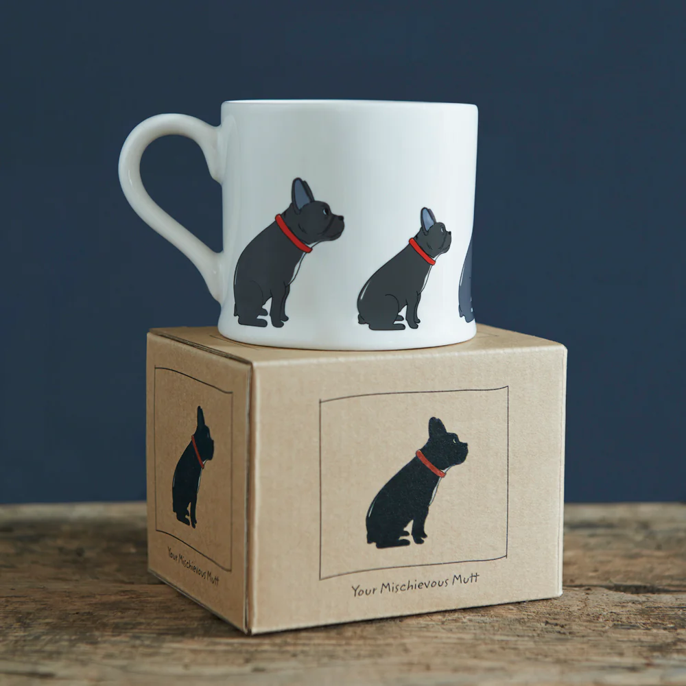 Sweet William Ceramic Mug, French Bulldog - Image 2