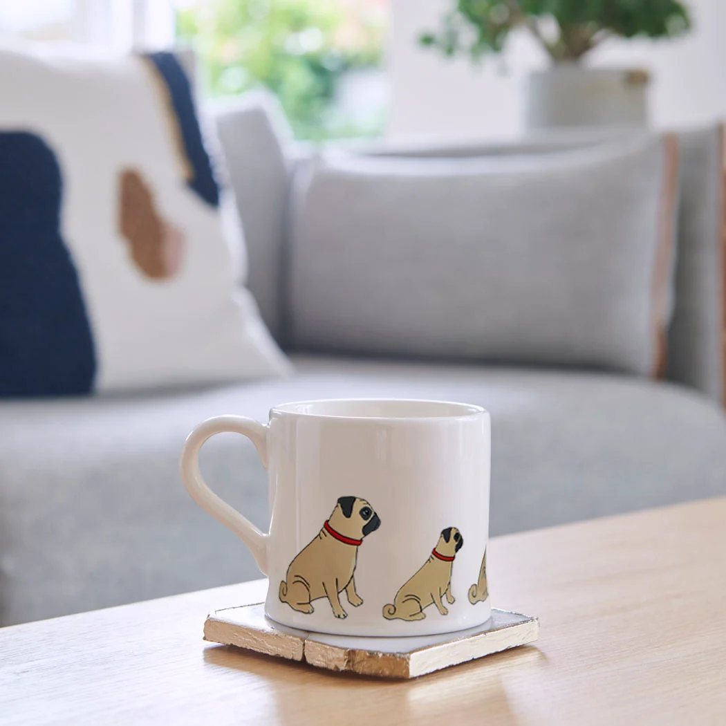 Sweet William Ceramic Mug, Pug - Image 3