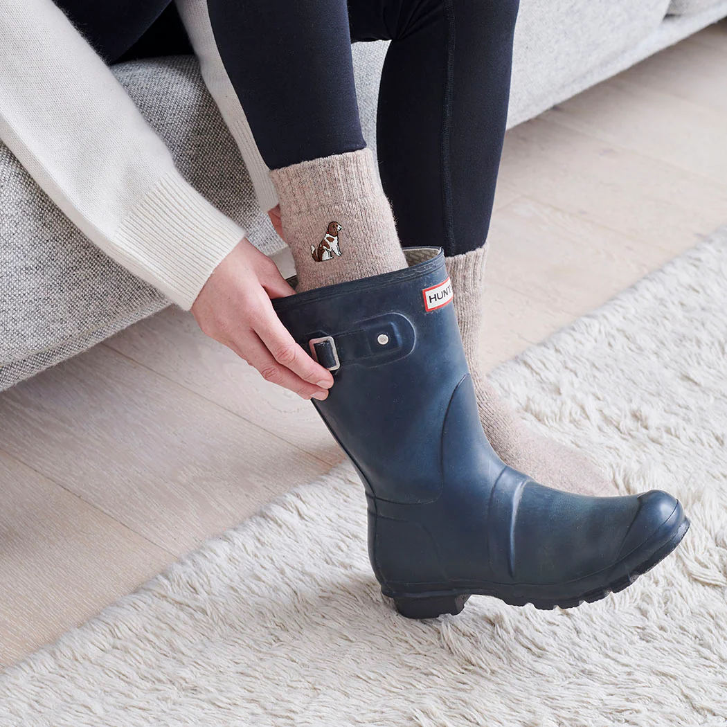 Sweet William Dog Walker Socks, King Charles Cavalier - Image 4