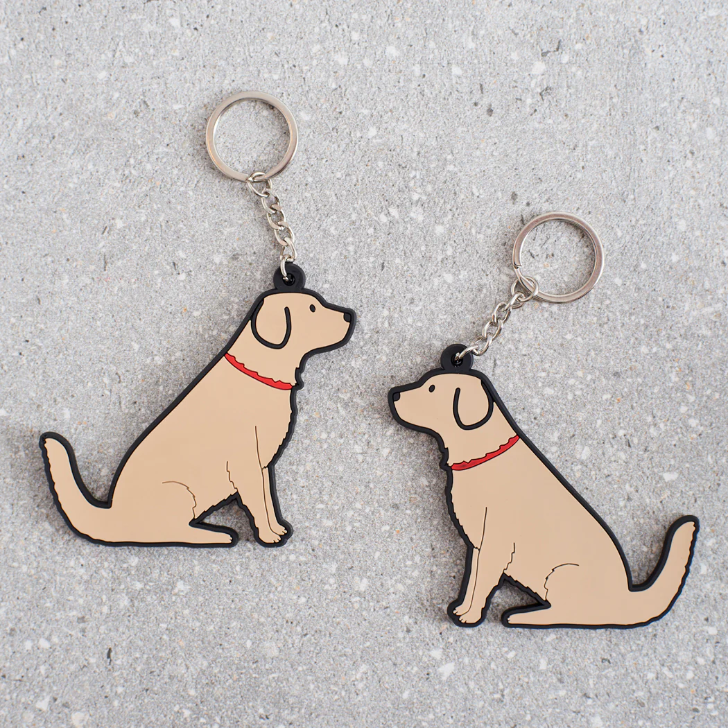 Sweet William Golden Retriever Keyring - Image 2