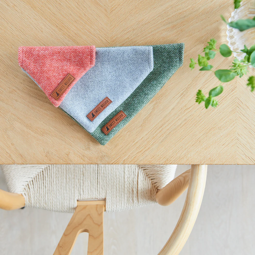 Sweet William Tweed Dog Bandana, Grey - Image 9