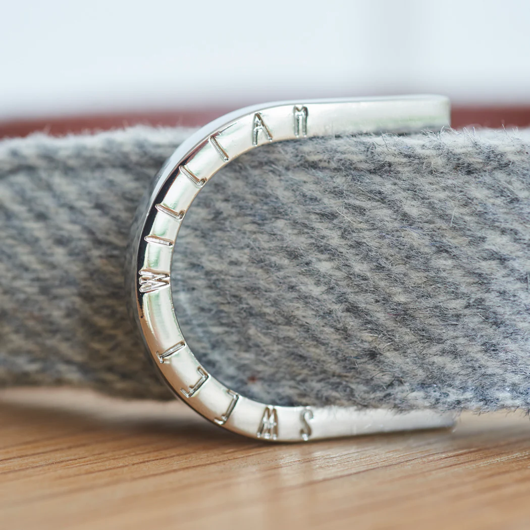 Sweet William Tweed Dog Collar, Grey - Image 3