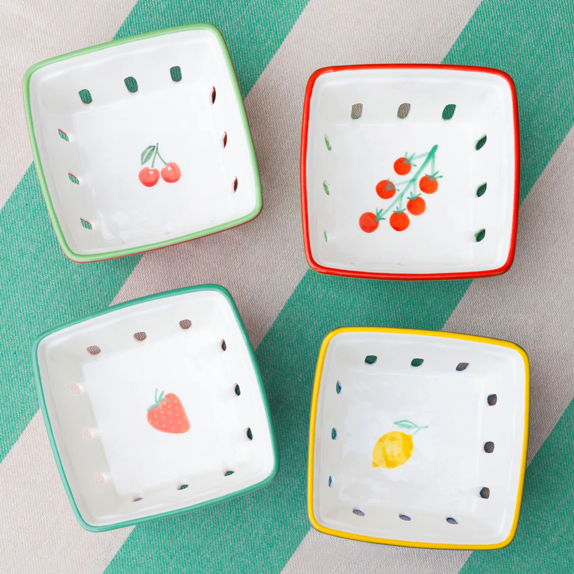 Talking Tables Bon Appetite Ceramic Punnet, Lemon - Image 8