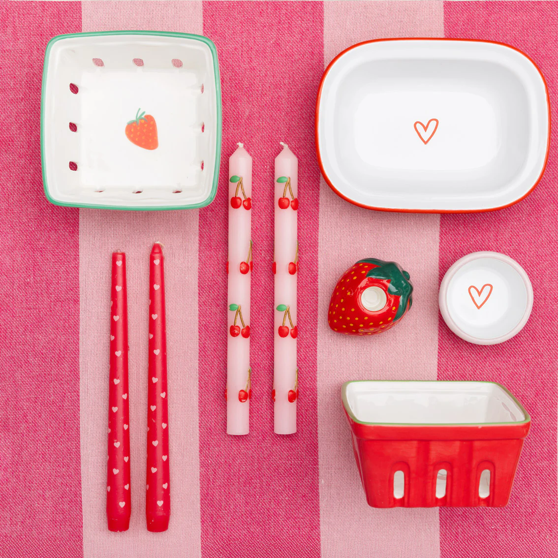 Talking Tables Bon Appetite Ceramic Punnet, Strawberry - Image 11