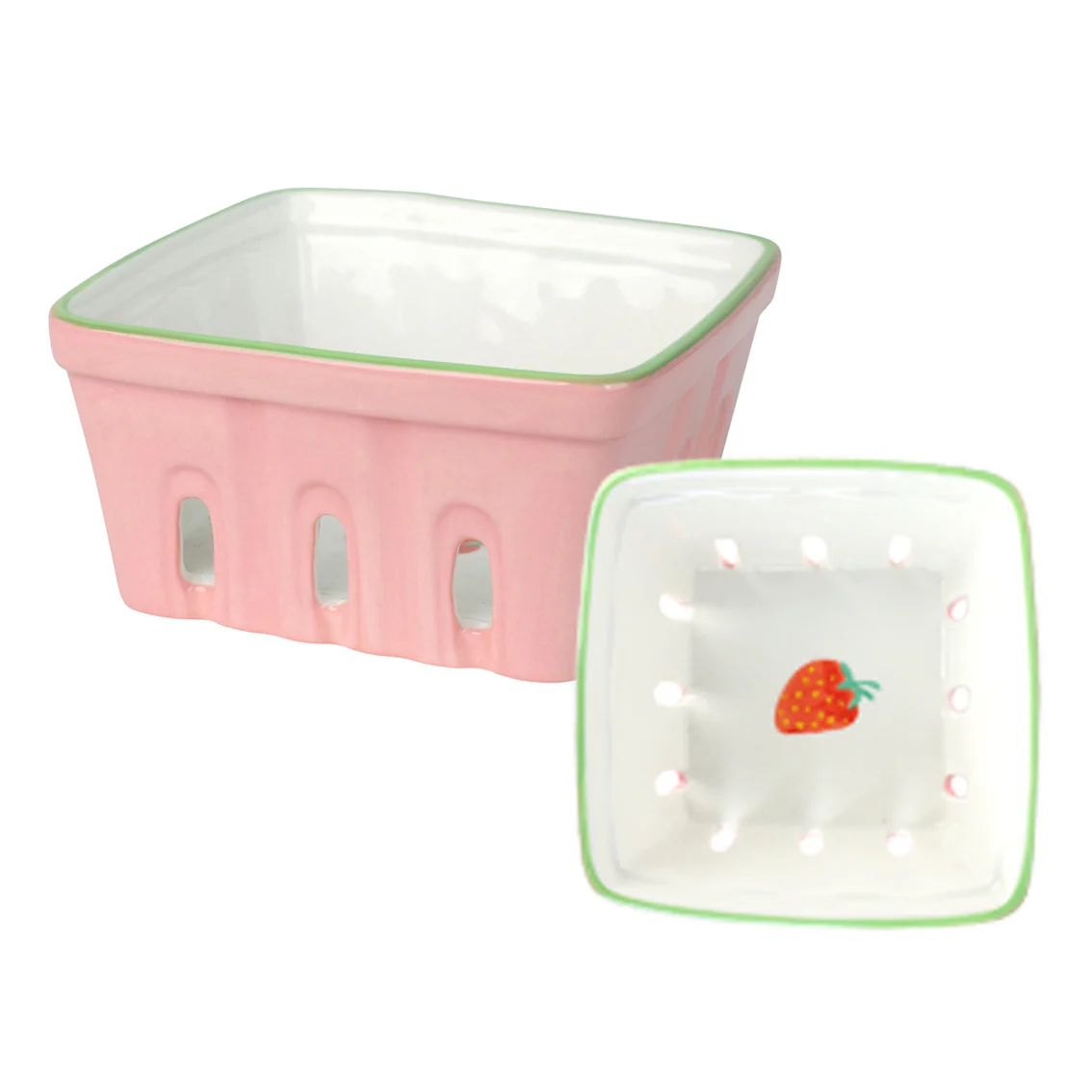 Talking Tables Bon Appetite Ceramic Punnet, Strawberry - Image 2