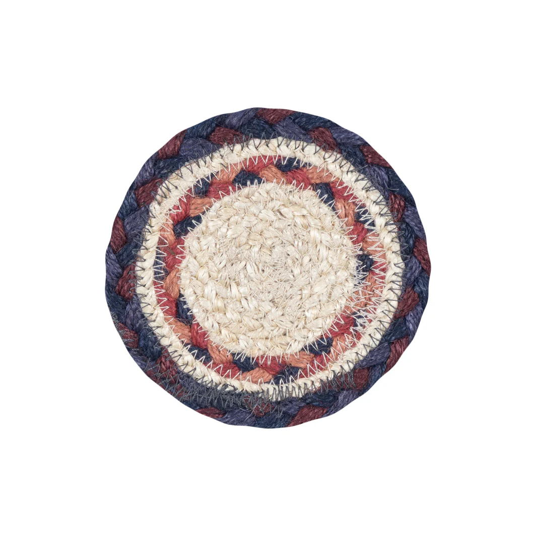 The Braided Rug Company Jute Coasters, Fairisle  (Set Of 6)