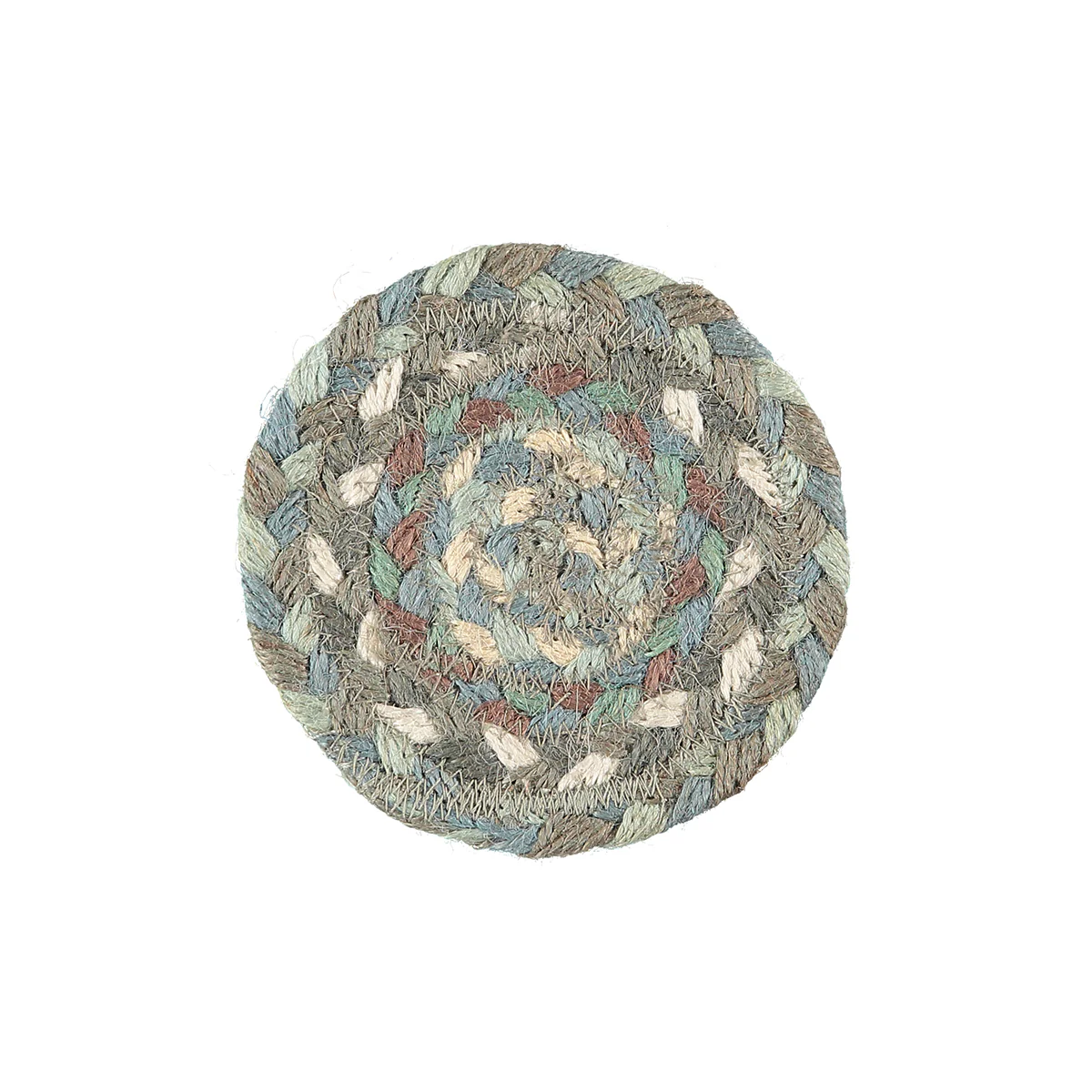 The Braided Rug Company Jute Coasters, Seaspray (Set Of 6)