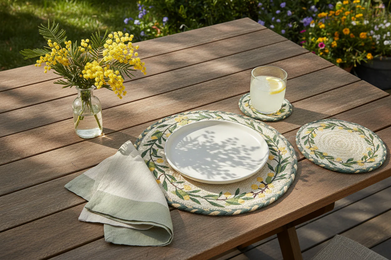 The Braided Rug Company Jute Placemats, Mimosa ( Set Of 6 ) - Image 2