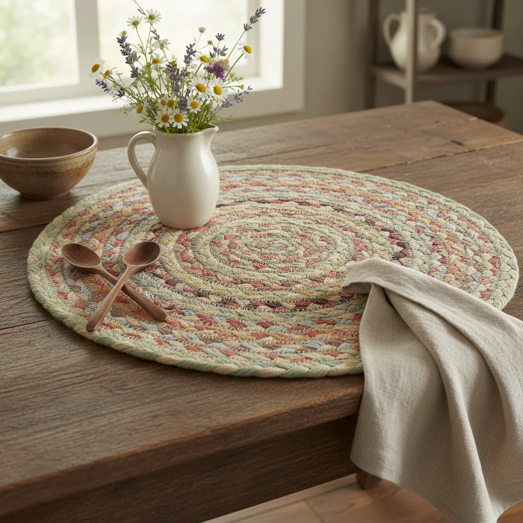 The Braided Rug Company Jute placemats, Pampas (Set Of 6) - Image 3