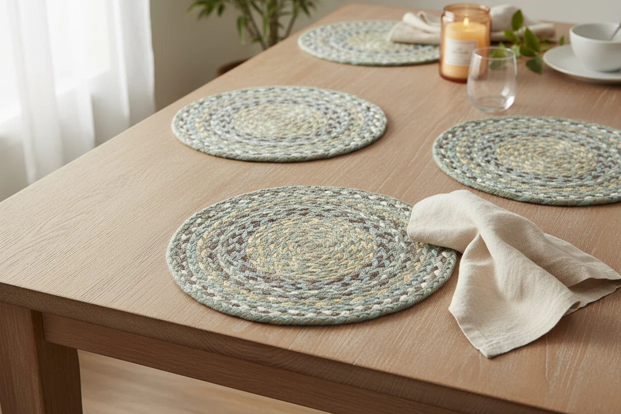 The Braided Rug Company Jute placemats, Seaspray (Set Of 6)p - Image 3