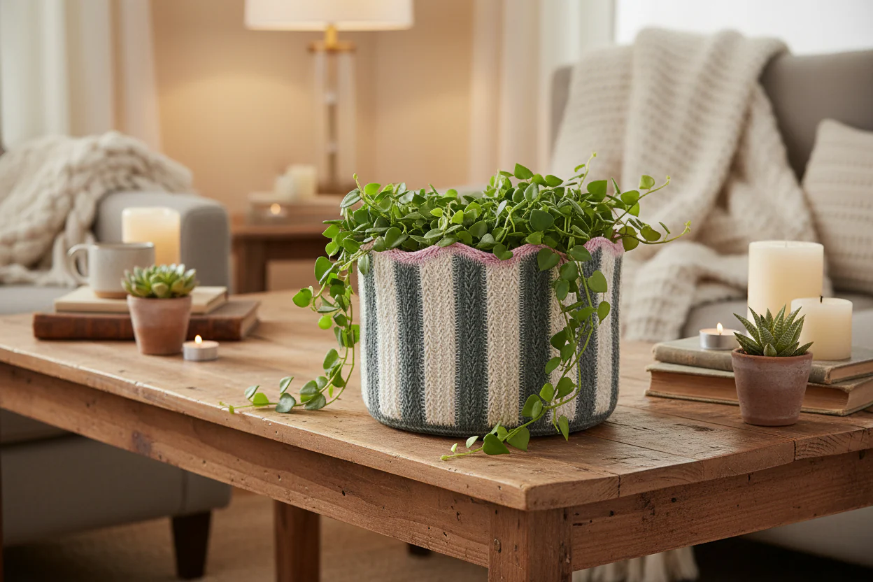 The Braided Rug Company Tulip Basket, Fig - Image 3