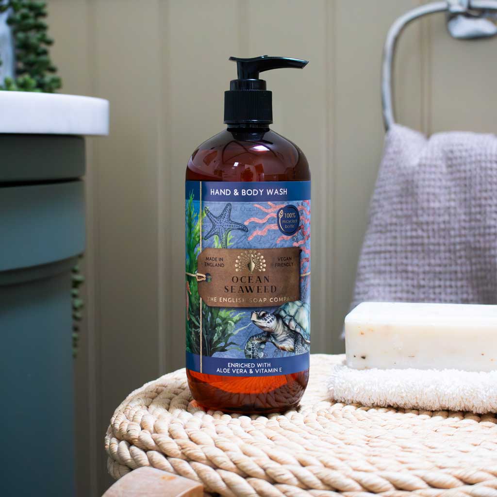The English Soap Company Anniversary Hand & Body Wash, Ocean Seaweed - Image 2