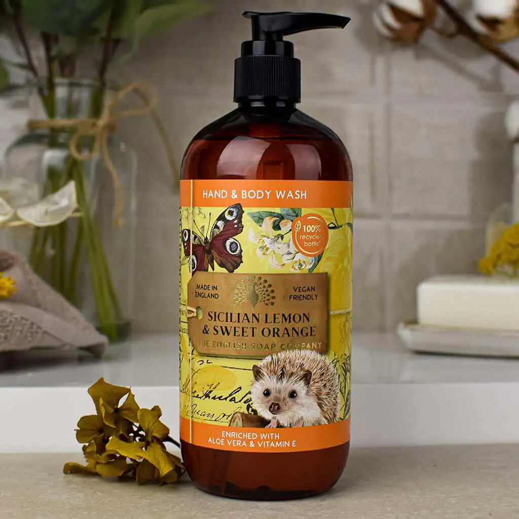 The English Soap Company Anniversary Hand & Body Wash, Sicilian Lemon & Sweet Orange - Image 2
